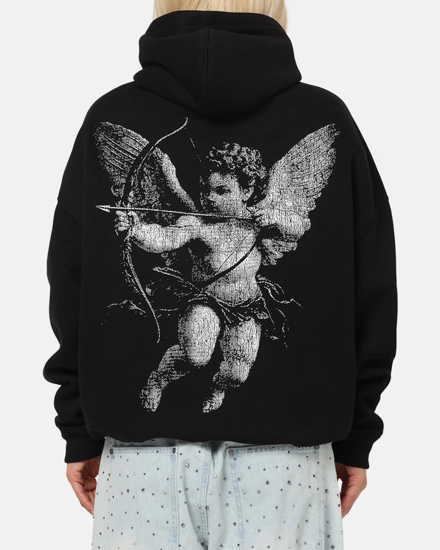 Saint Morta Redemption Boxy Hoodie Black GloveFriendly Cuff Design