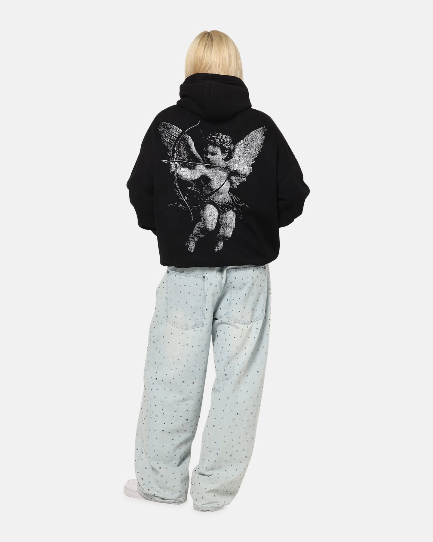 Urban Cool Outdoor Shield Saint Morta Redemption Boxy Hoodie Black