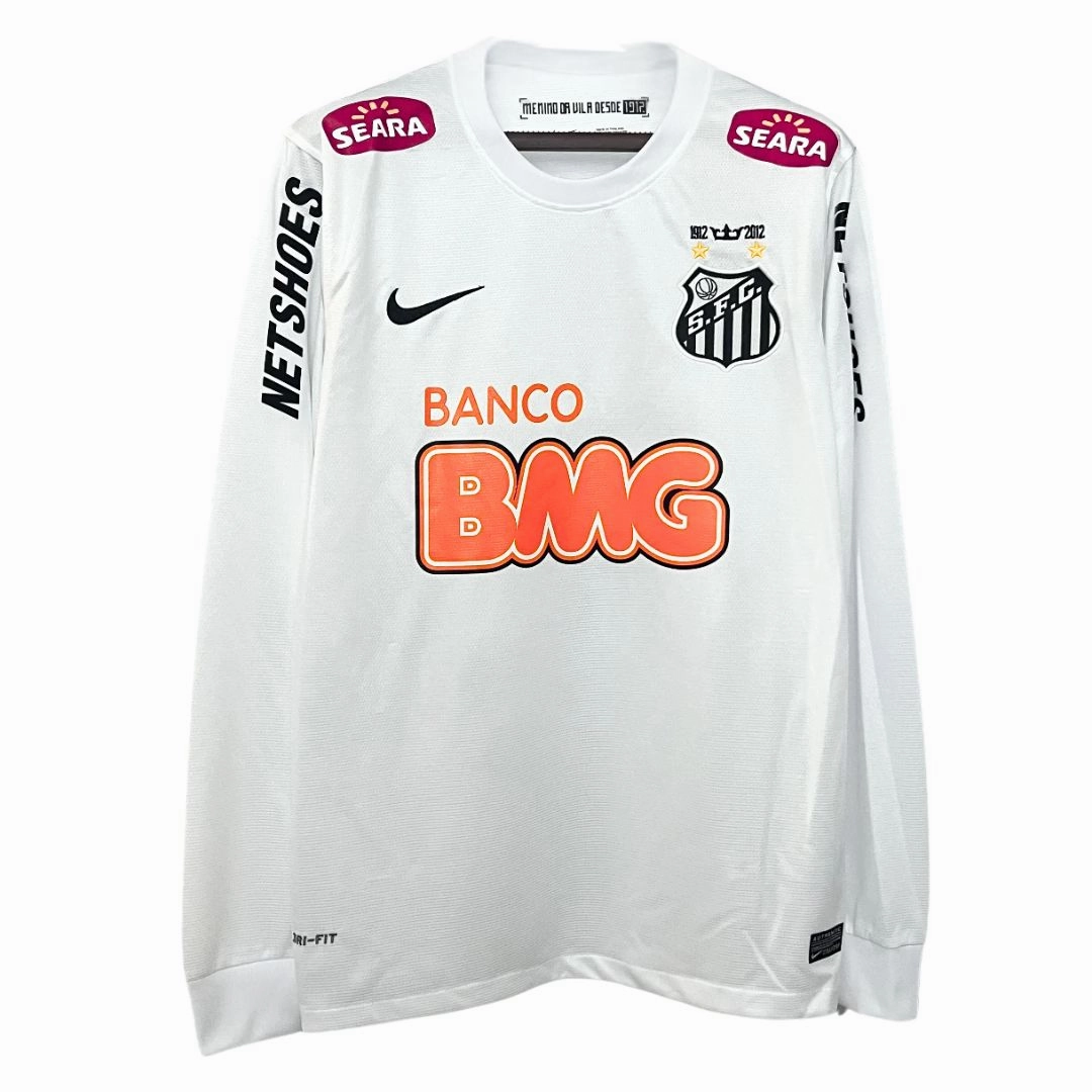 Neymar Jr. Santos FC Home Jersey 2011/12 Long Sleeve Reflective Safety Trim