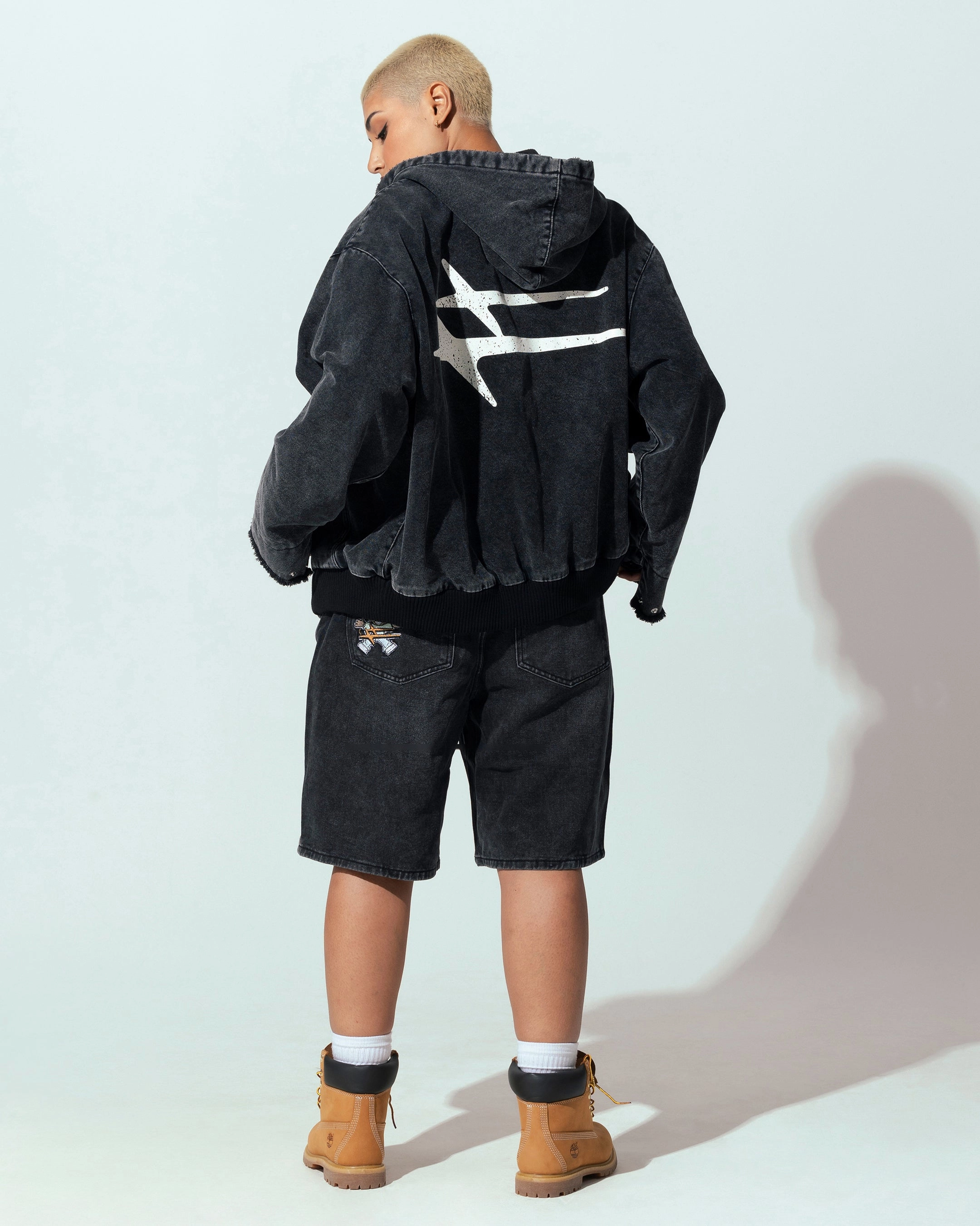 Loiter Workwear Zip Jacket Vintage Black Ideal