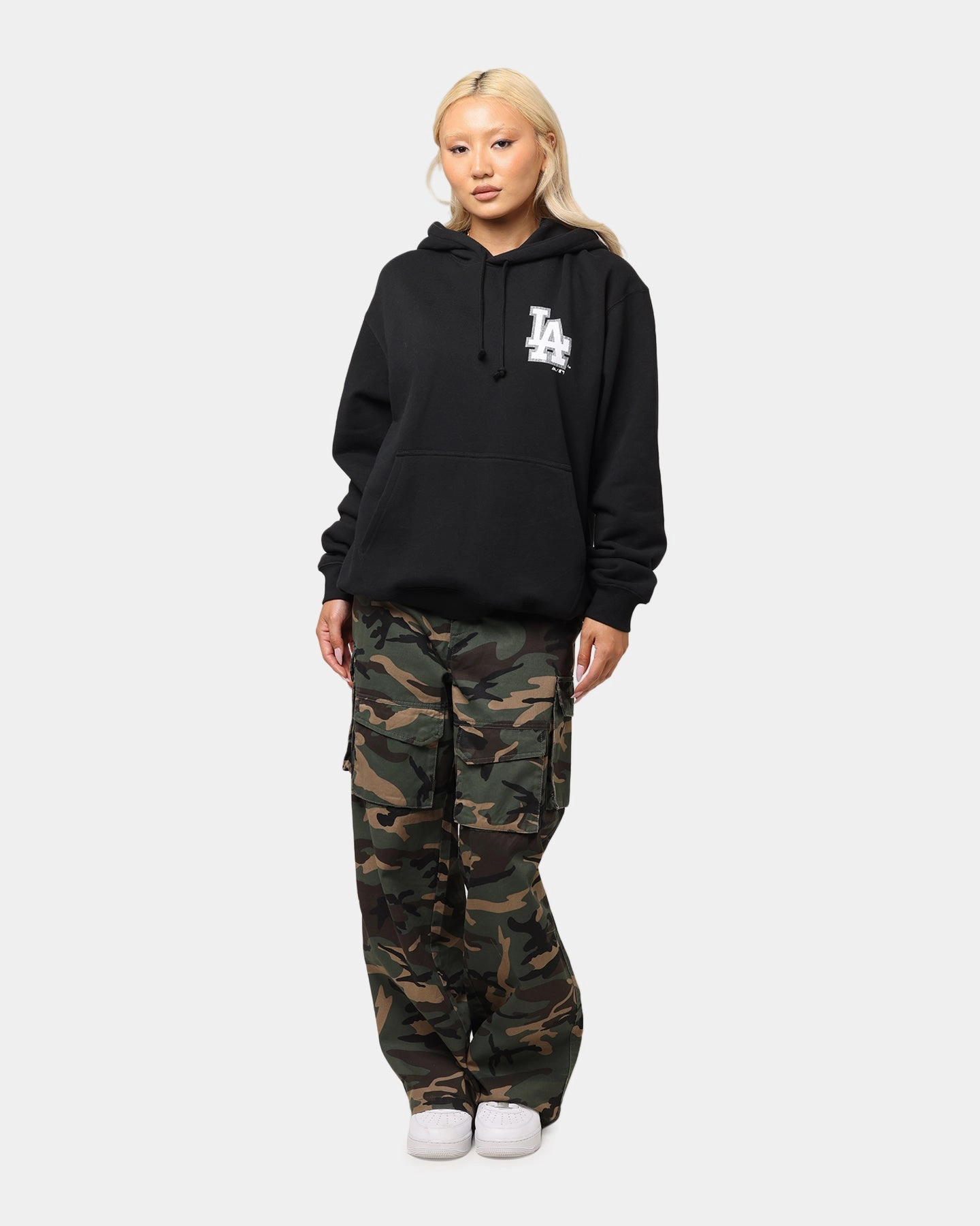 Non Restrictive Collar presentation outfit Majestic Athletic Los Angeles Dodgers Acland Hoodie Black