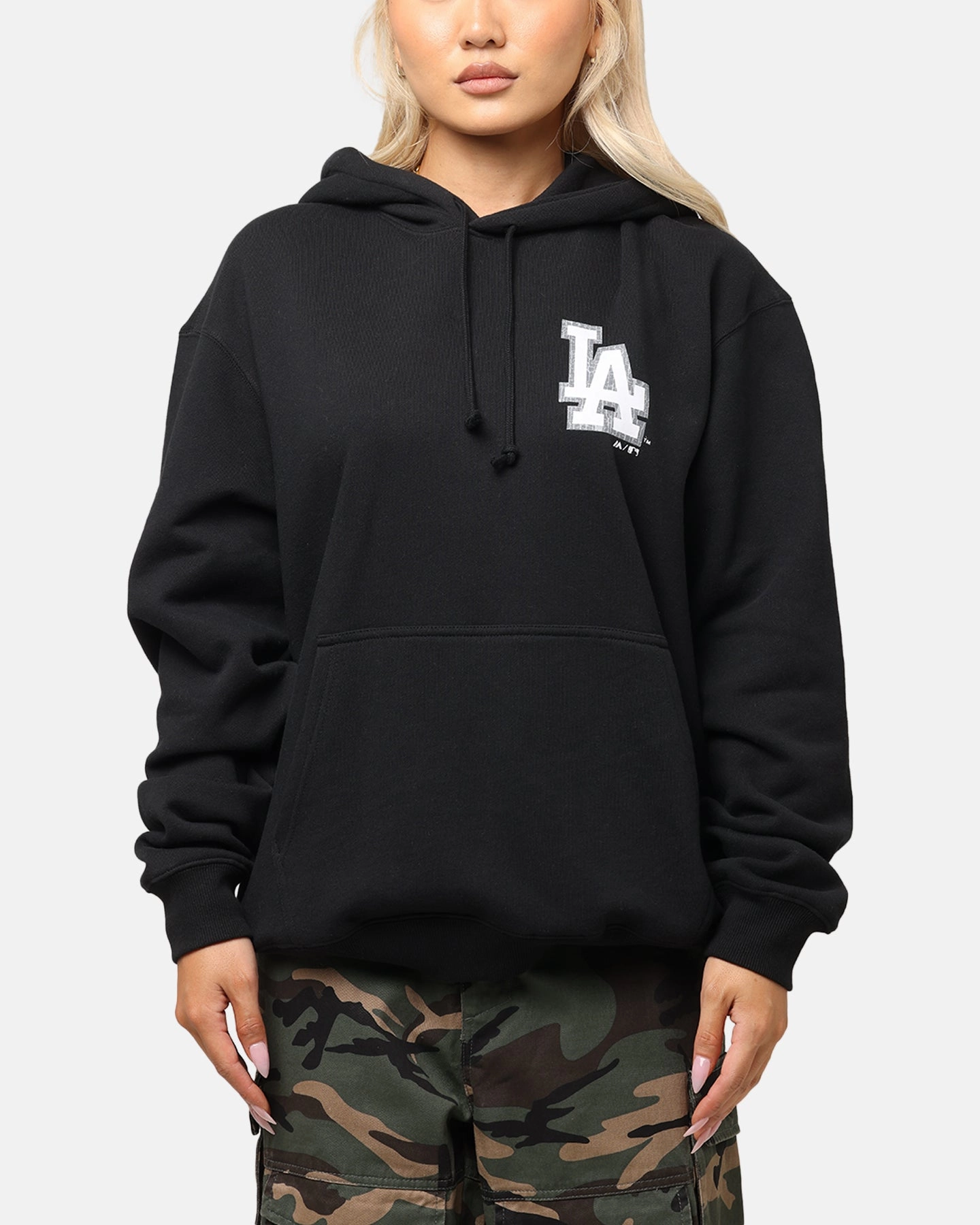 V neck Wallaby like Majestic Athletic Los Angeles Dodgers Acland Hoodie Black