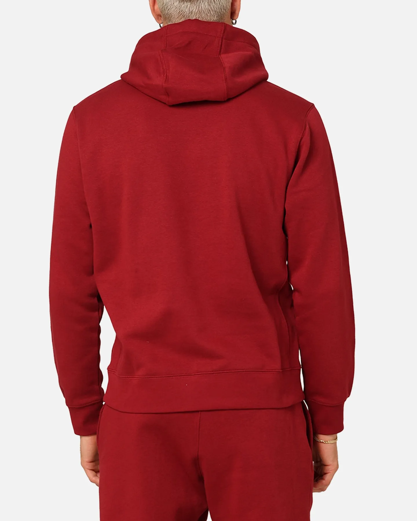 NoiseFreeMaterial Noise Free Material Nike Club Fleece Pullover Hoodie Team Red/Sail