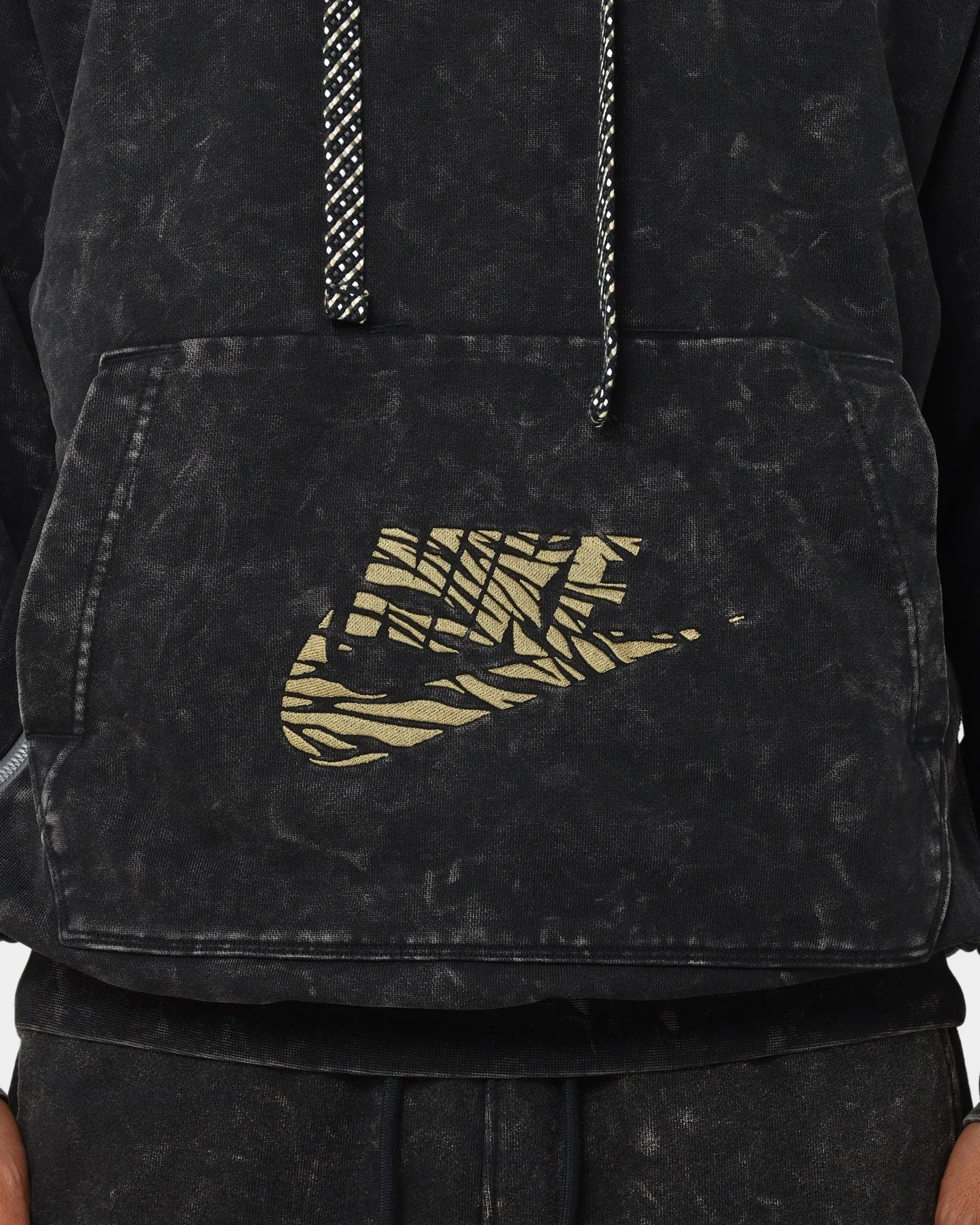 windproof Nike Dri-Fit Standard Issue Premium Hoodie Black/Iron Grey