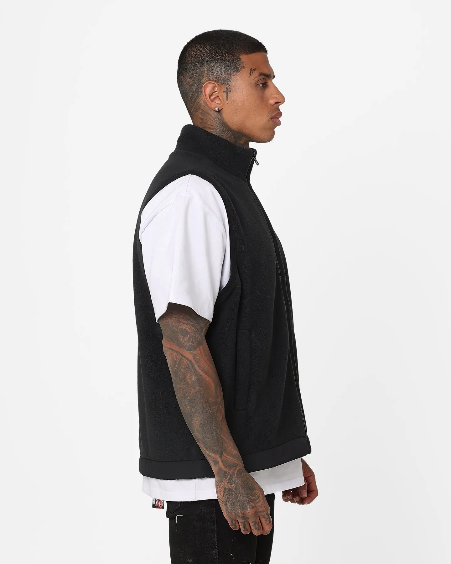 Nike Fleece Winter Vest Black/Black/Sail waist length