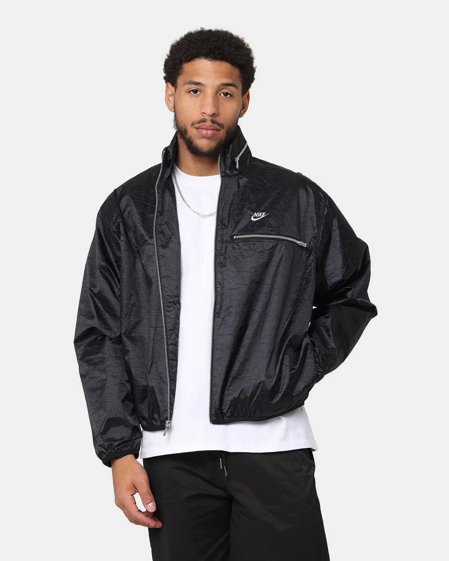 Nike Nike Sportswear Nike Circa Lined Jacket Black/Coconut Milk Cross Ventilation Channels Classic Fit