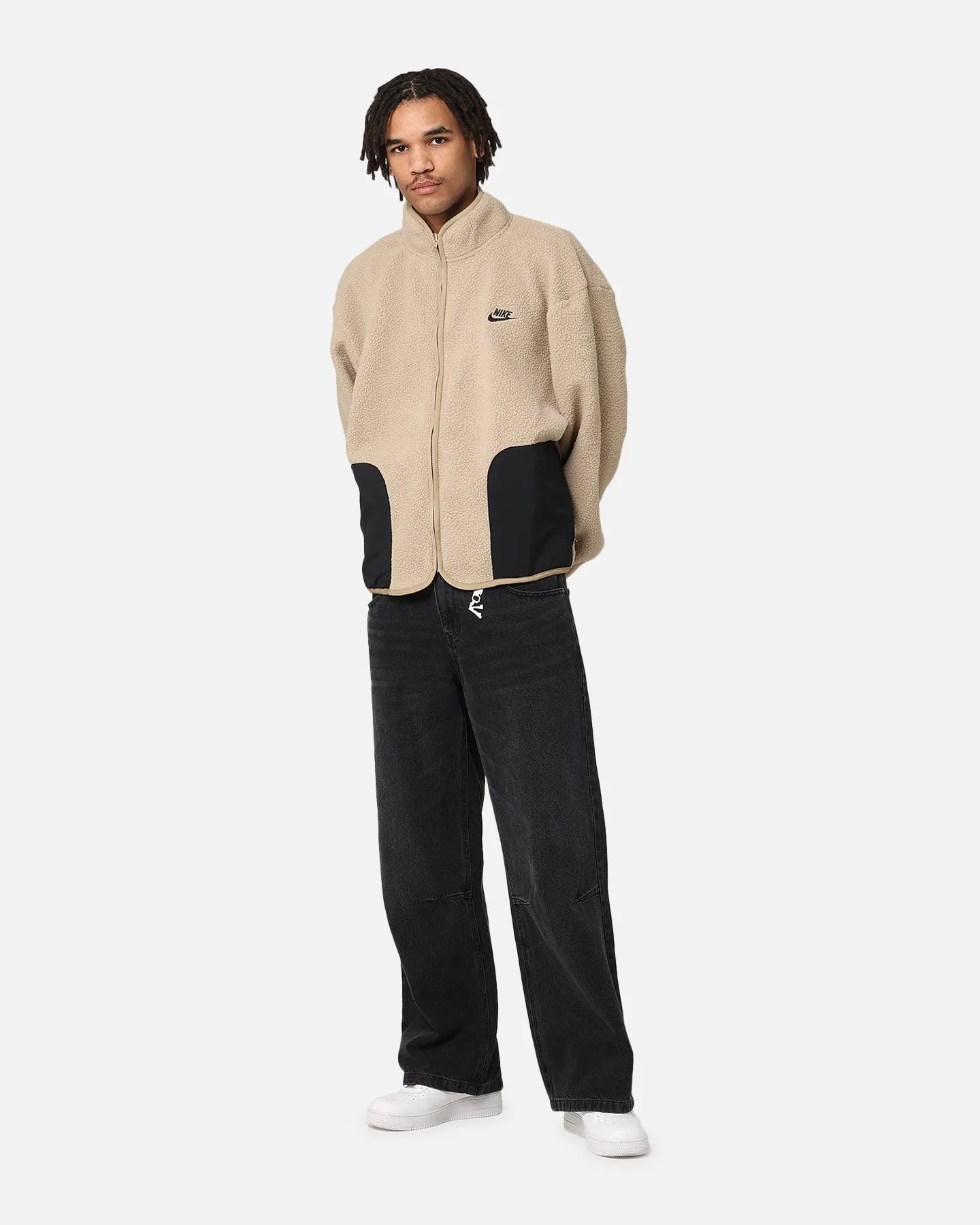 Mindfulness Nike Sherpa Winter Jacket Khaki/Black