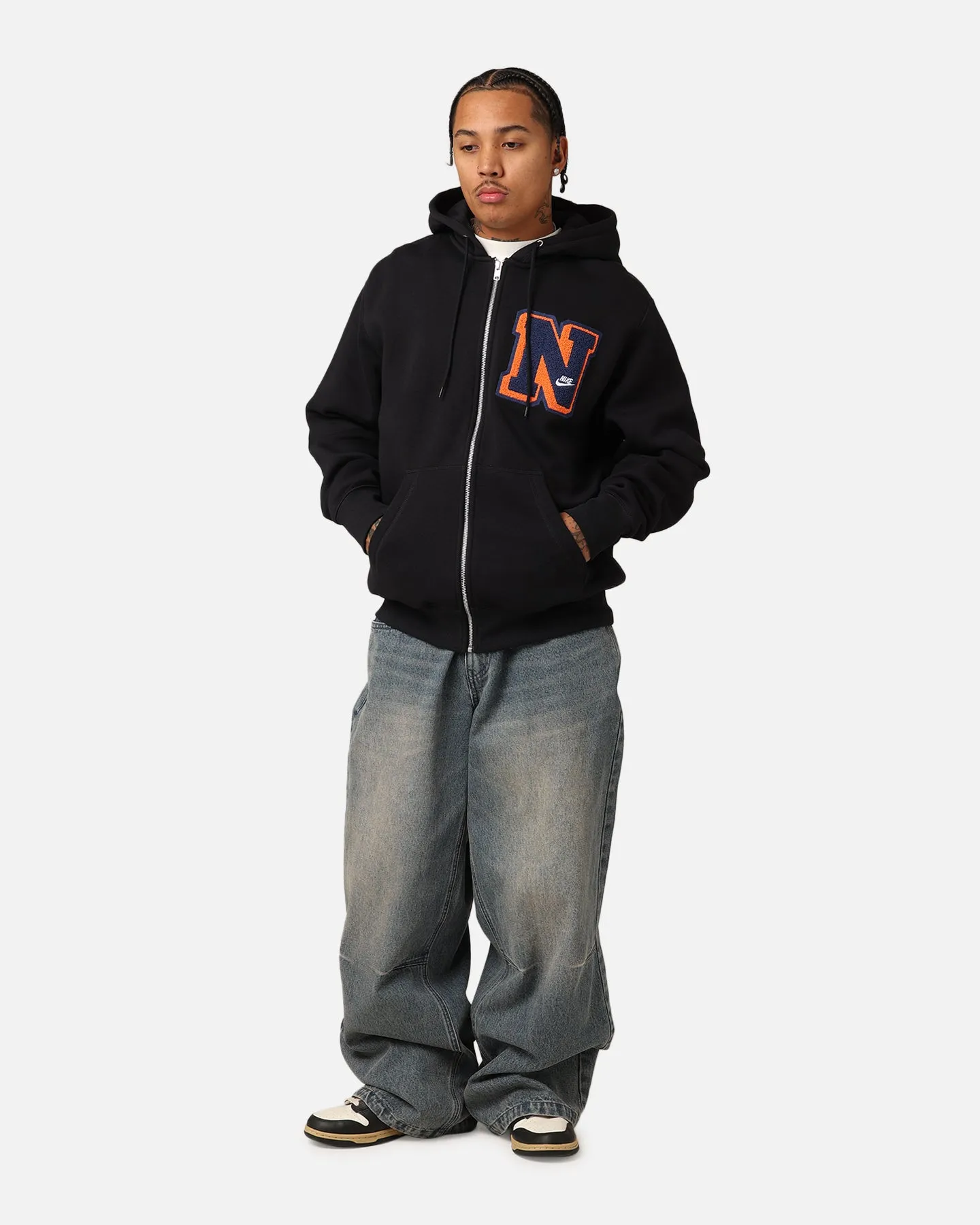 Nike Sportswear Club Essential Full Zip Hoodie Black Allure