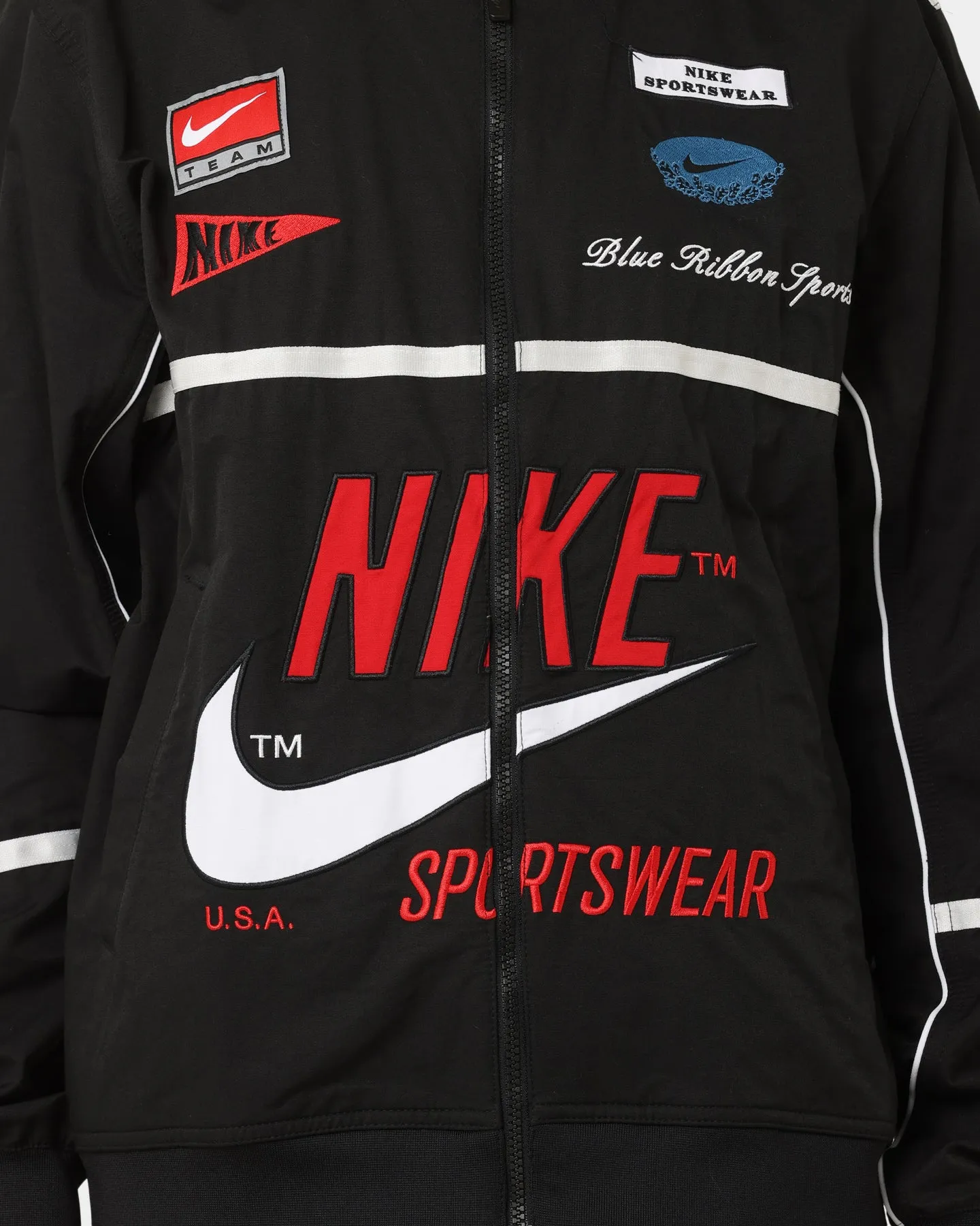 Portray Nike Sportswear Mercato Woven Bomber Jacket Black/White/University Red