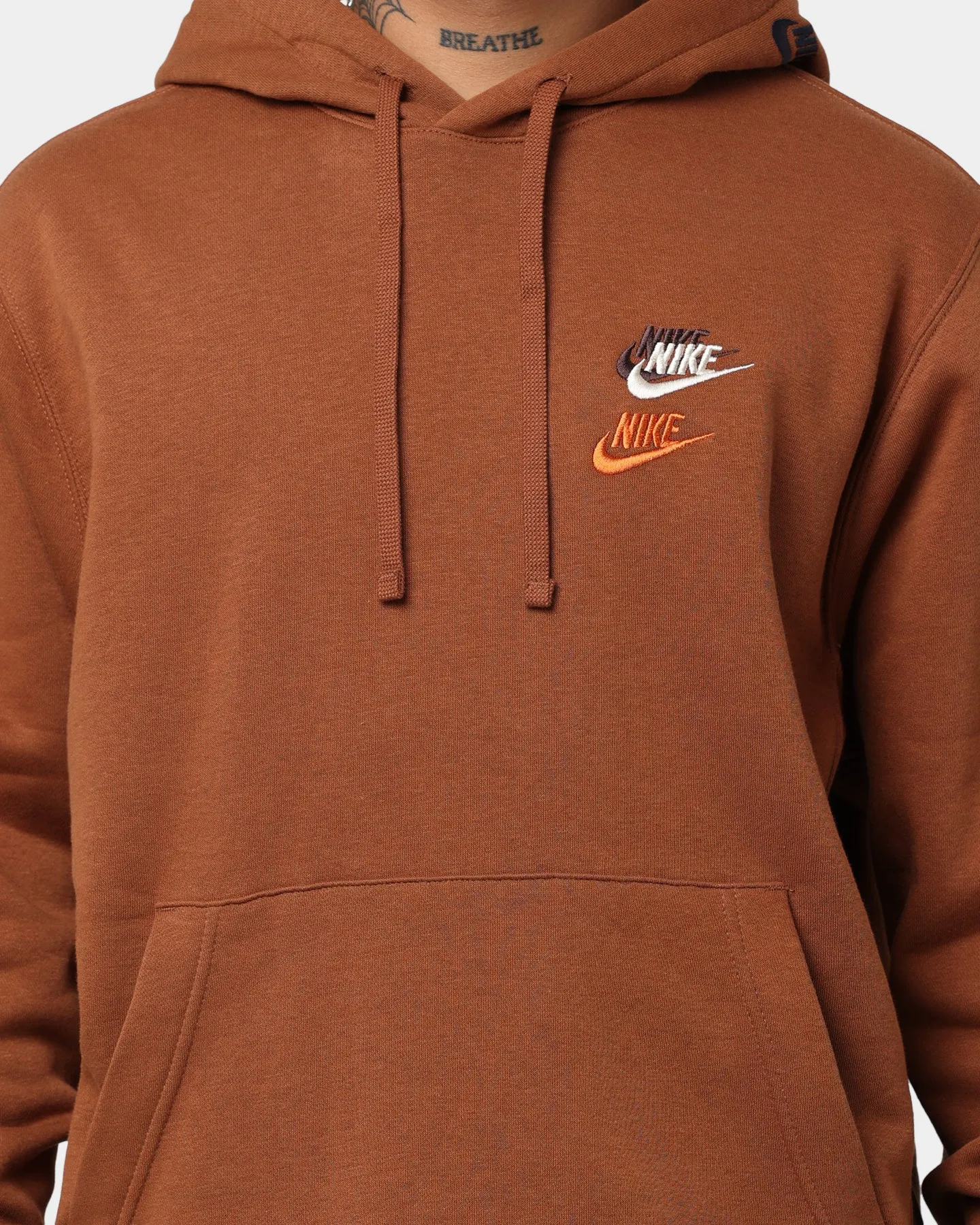 Nike Sportswear Sport Essentials  Pullover Hoodie Pecan/Pecan Long Wear Adjustable Hood