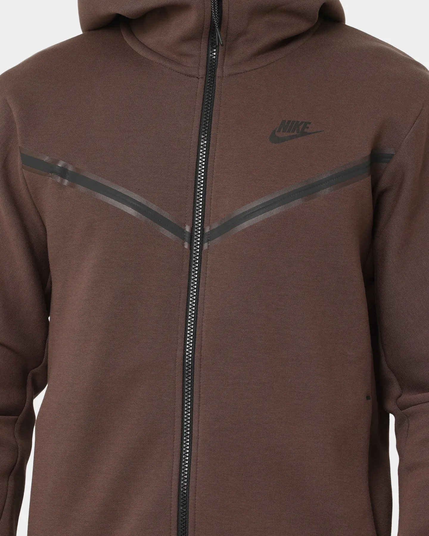 ElasticWaistband Layer Base Nike Sportswear Tech Fleece Full Zip Hoodie Baroque Brown