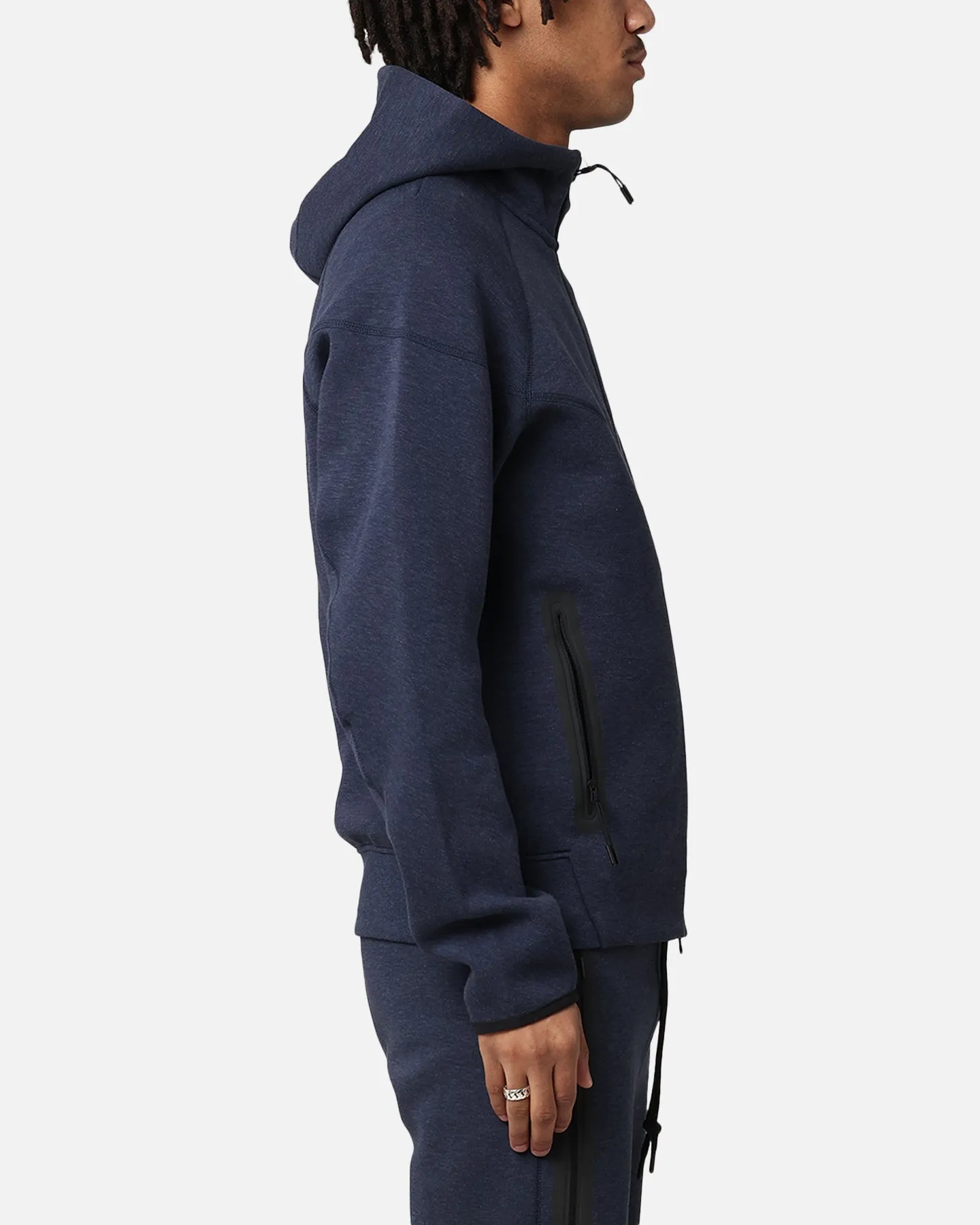 Nike Sportswear Tech Fleece Full-Zip Windrunner Hoodie Obsidian Heather Black Business Meeting Consent