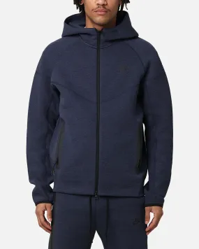 Eco friendly materials Nike Sportswear Tech Fleece Full-Zip Windrunner Hoodie Obsidian Heather Black