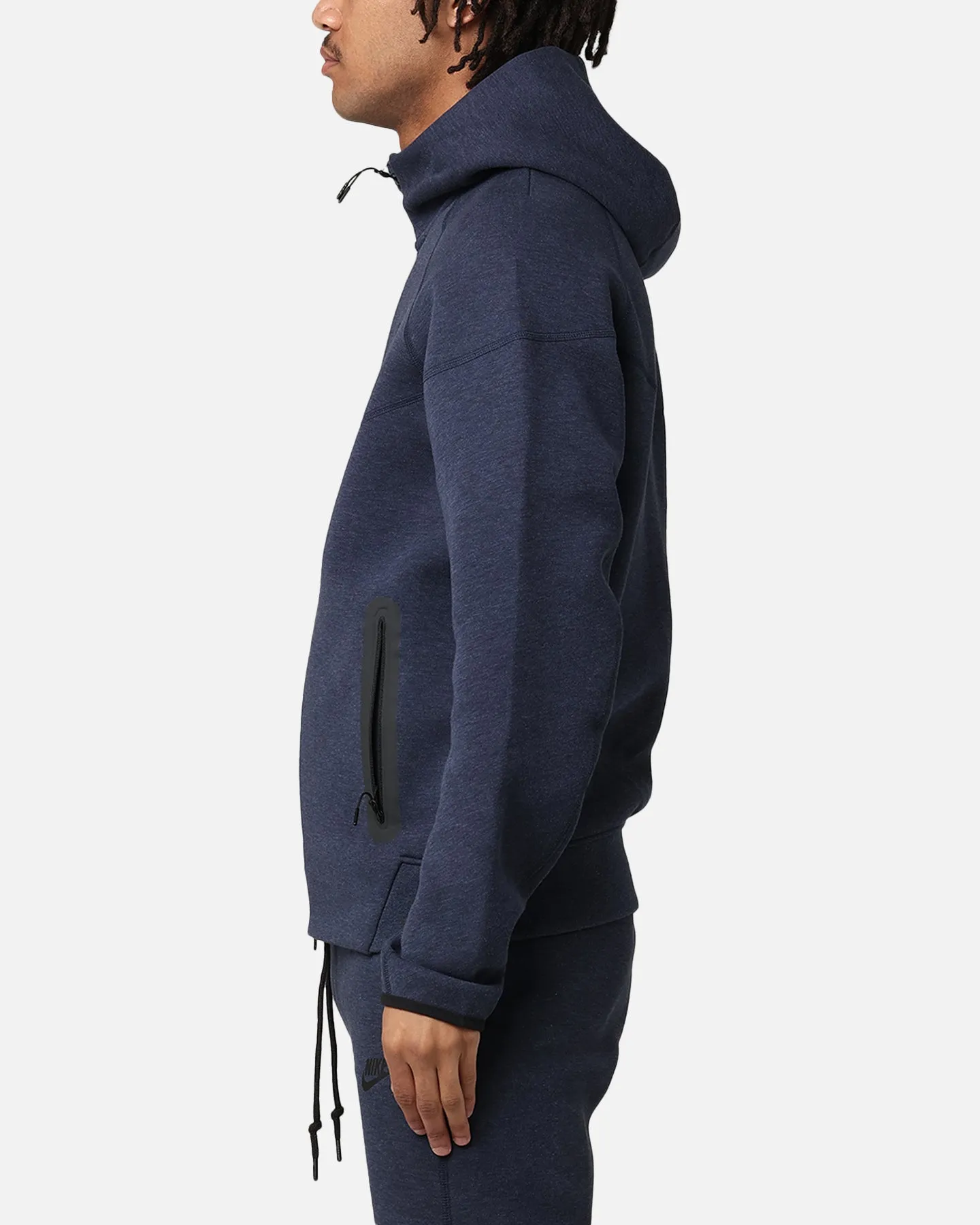 Layer Base Nike Sportswear Tech Fleece Full-Zip Windrunner Hoodie Obsidian Heather Black
