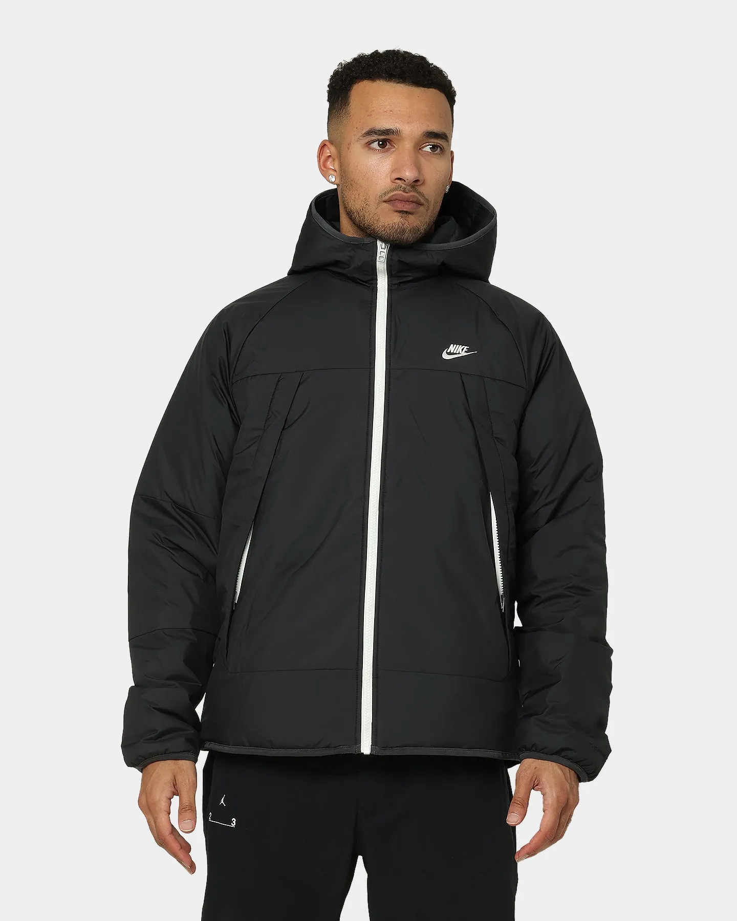 Nike Sportswear Therma-FIT Legacy Reversible Hooded Jacket Black/Dark Smoke Fearlessness