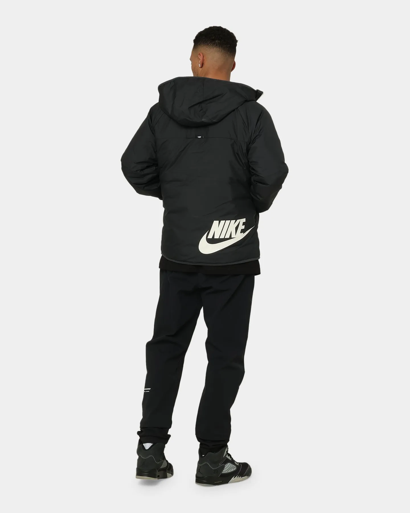 Nike Sportswear Therma-FIT Legacy Reversible Hooded Jacket Black/Dark Smoke Fashion Comfort Prevent