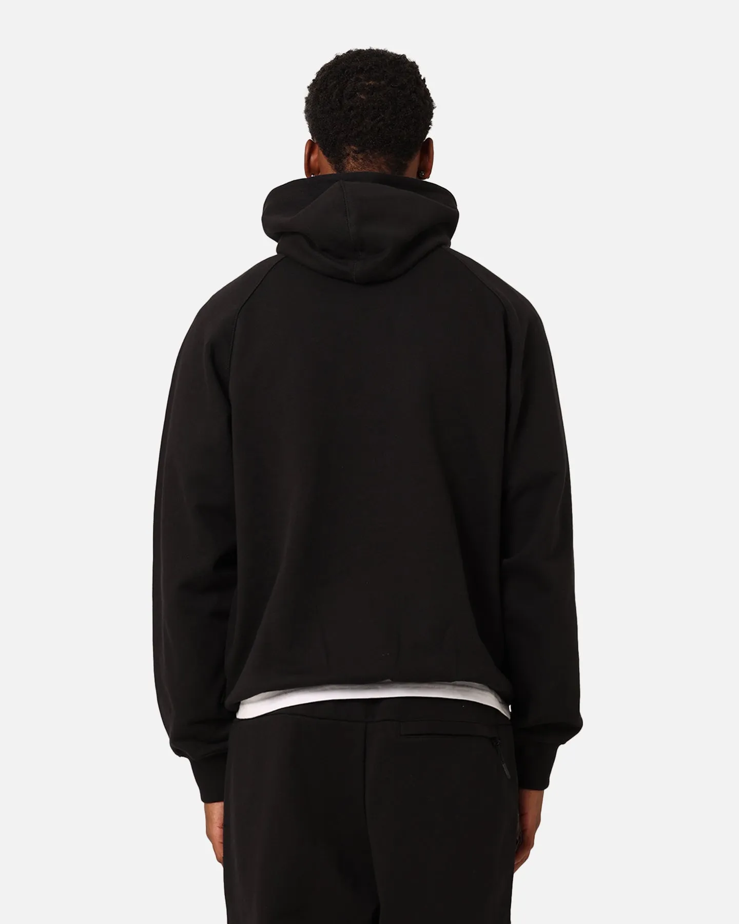 Nike Swoosh Fleece Half-Zip Hoodie Black/Coconut Milk Lightweight Fill