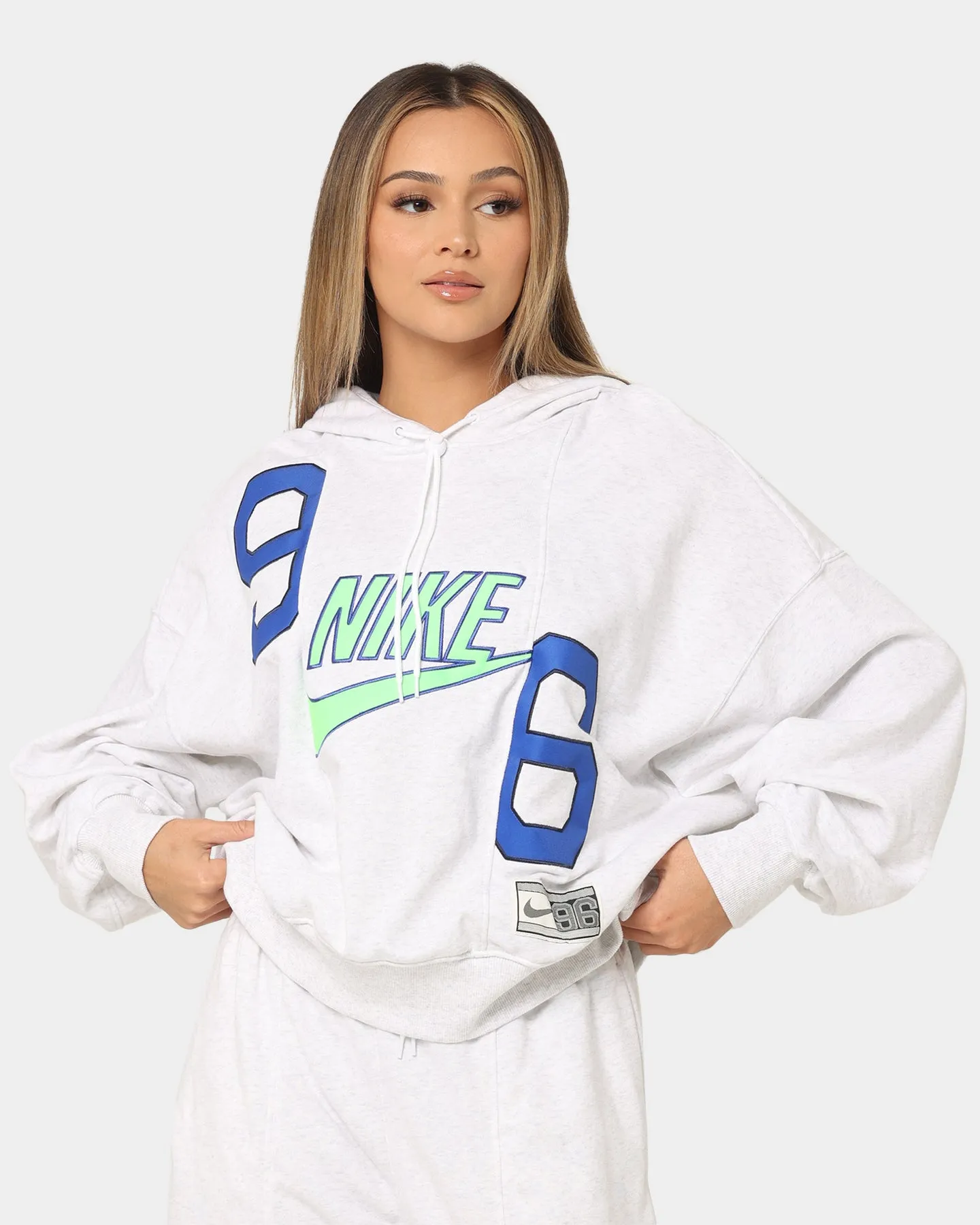 Nike Women's Nike Sportswear Circa 96 Fleece Hoodie Birch Heather Empathy