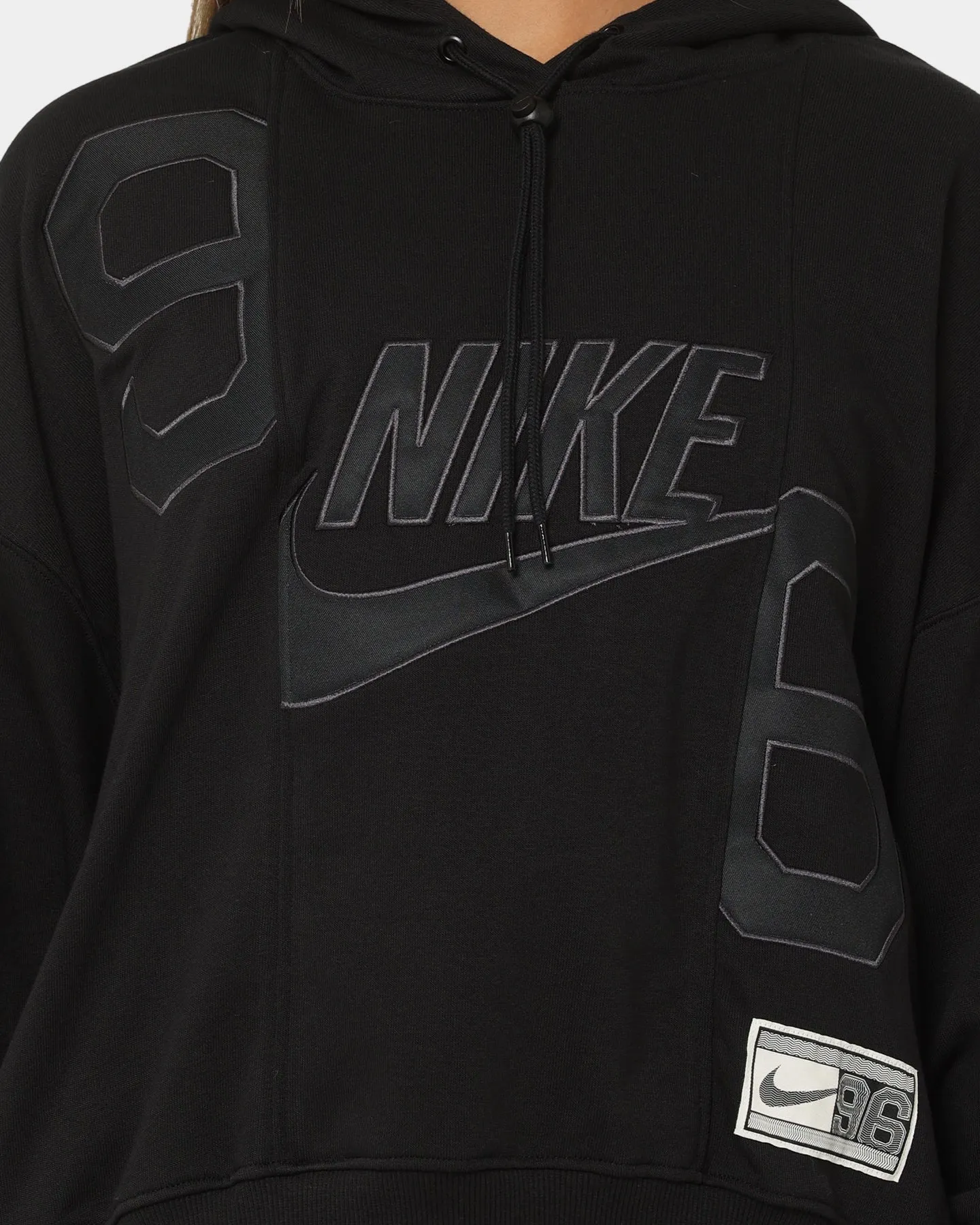 snowboarder Nike Women's Nike Sportswear Circa 96 Fleece Hoodie Black
