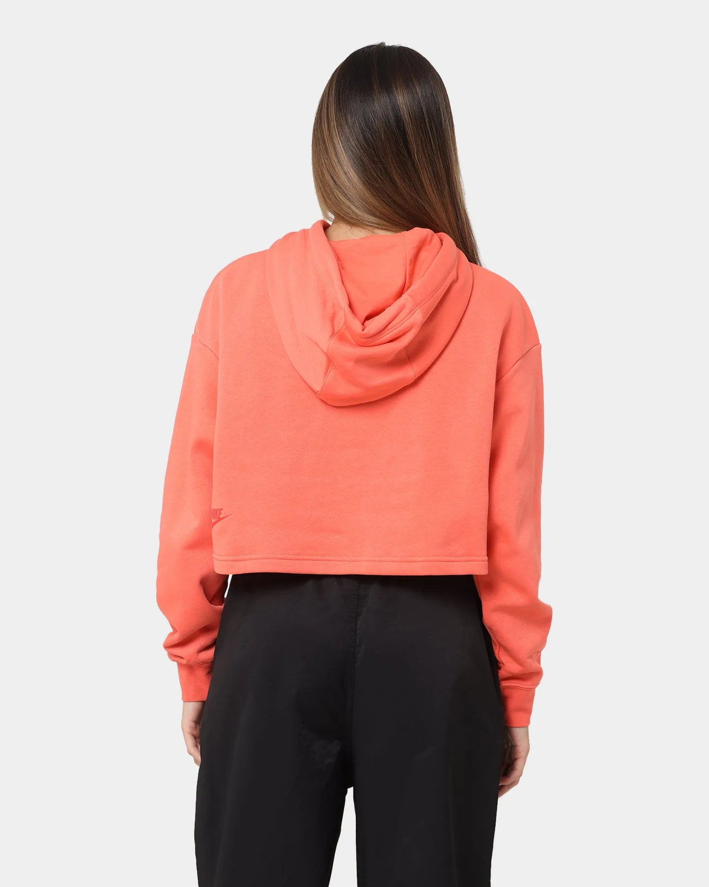 Nike Women's Nike Sportswear Cropped Fleece Dance Hoodie Magic Ember Warm and Practical Sombrero