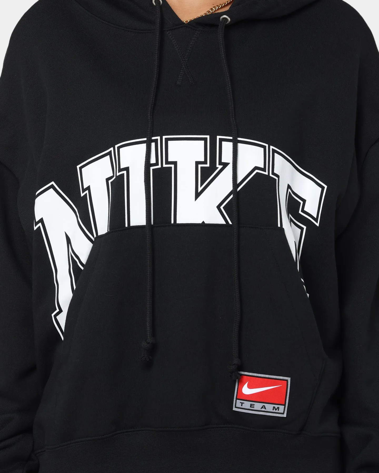 Sombrero campers Nike Women's Sportswear Team Nike Fleece Hoodie Black/Black/White