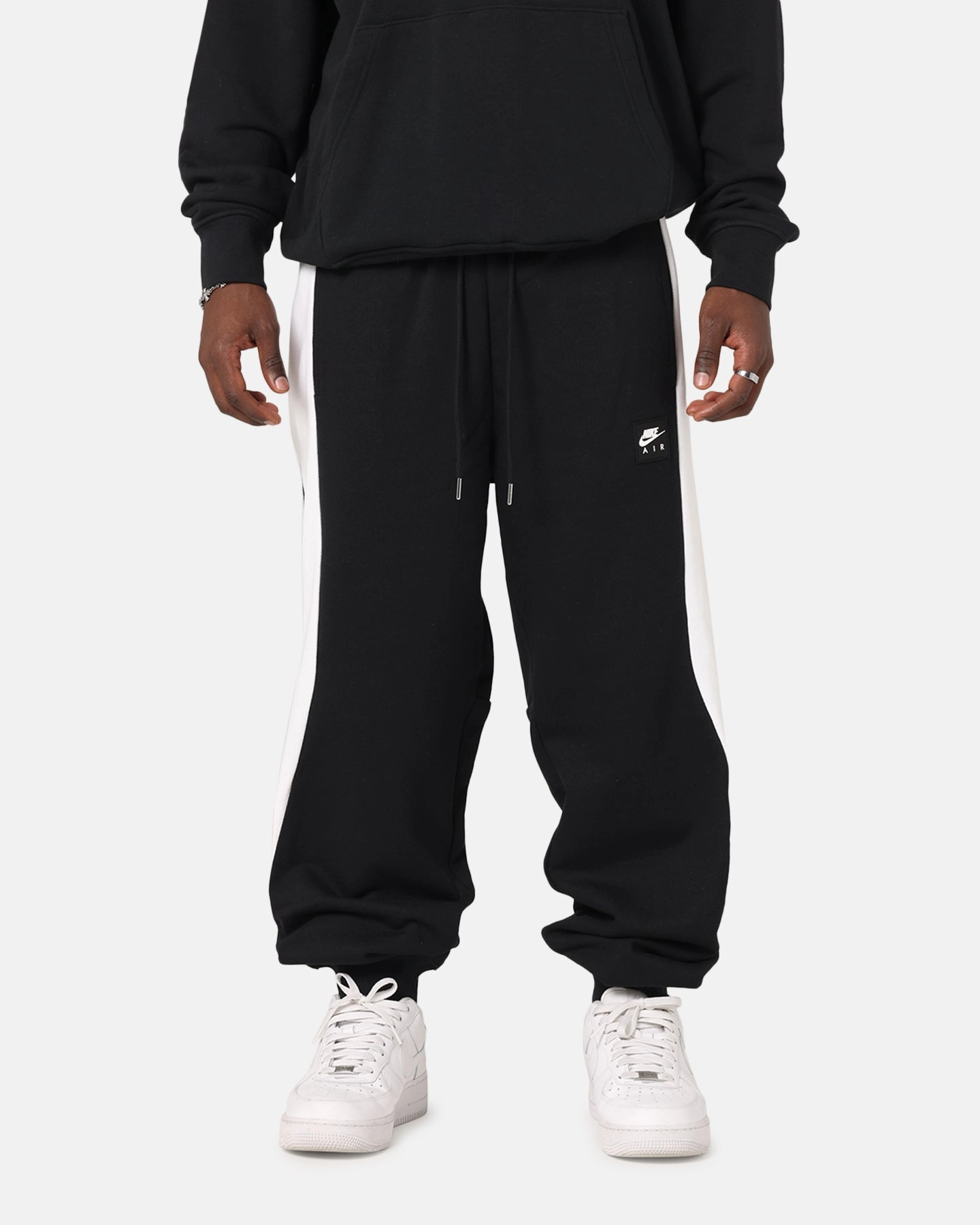 AntiSlipGrip Nike Air Fleece Joggers Black/White/Black