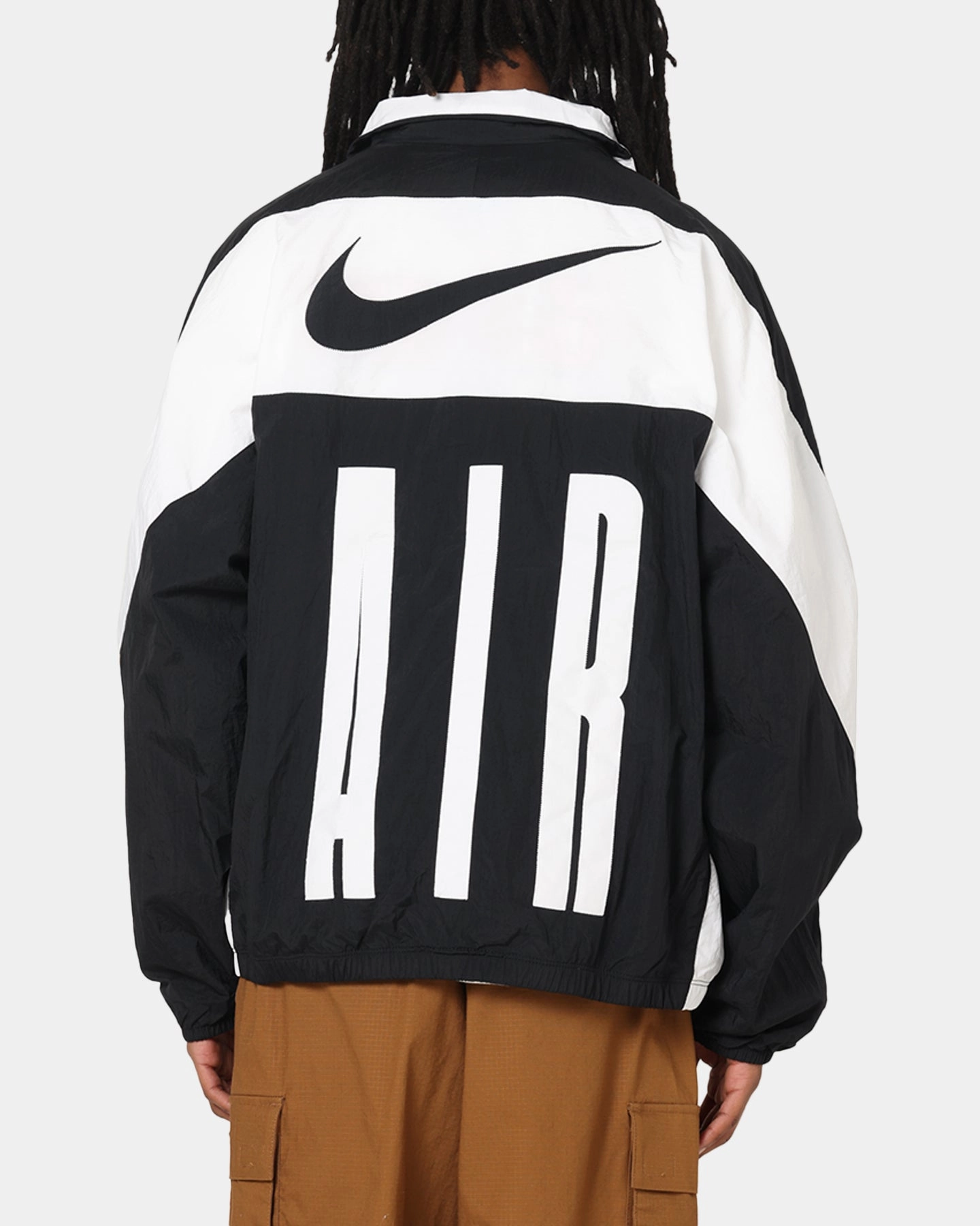 Nike Air Woven Track Jacket Black/White/Black Alarm Fashion Finish