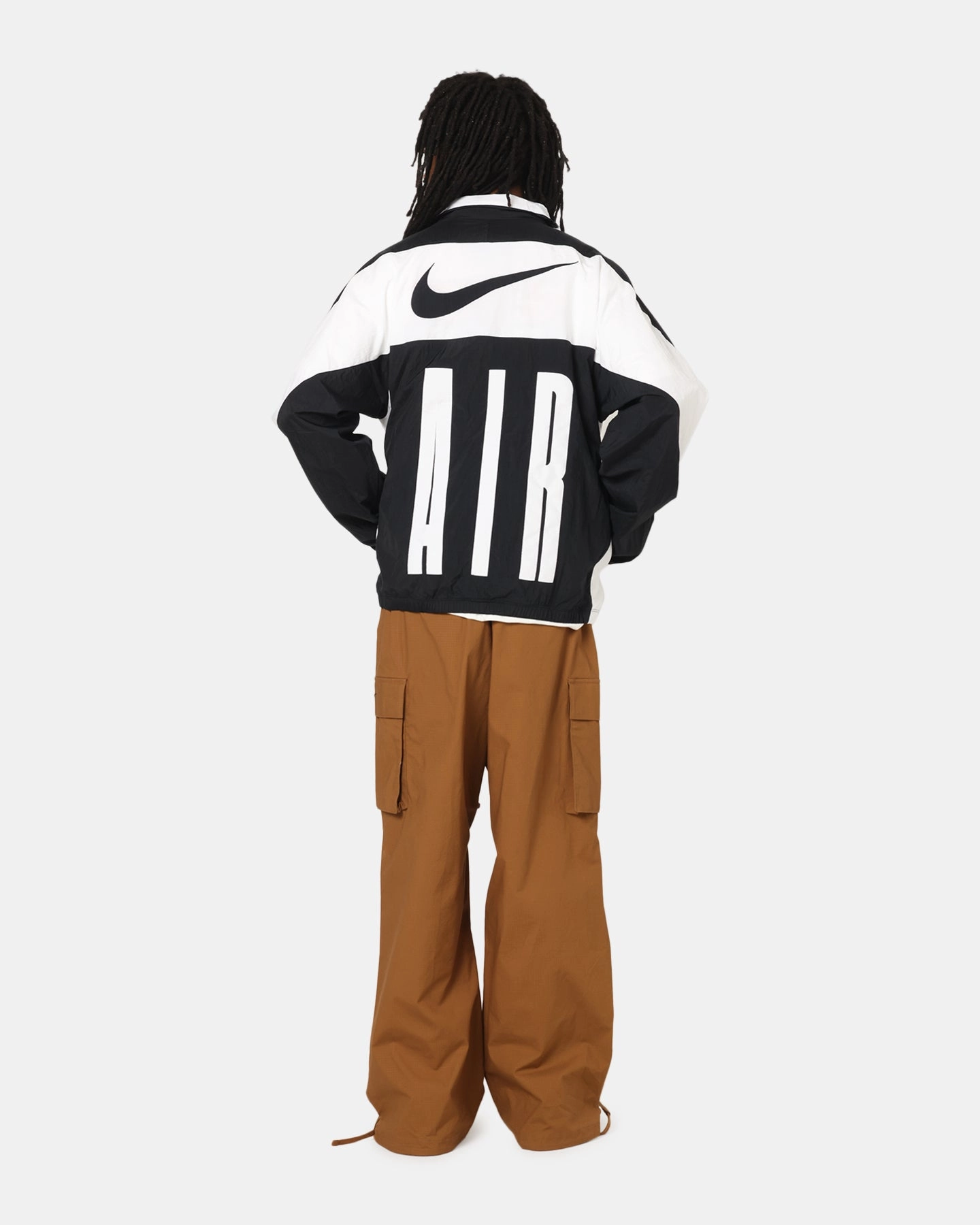 Smart Multi Pocket System Nike Air Woven Track Jacket Black/White/Black