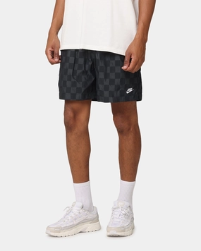Nike Club Flow Shorts Black Easy Care Material Simple Style