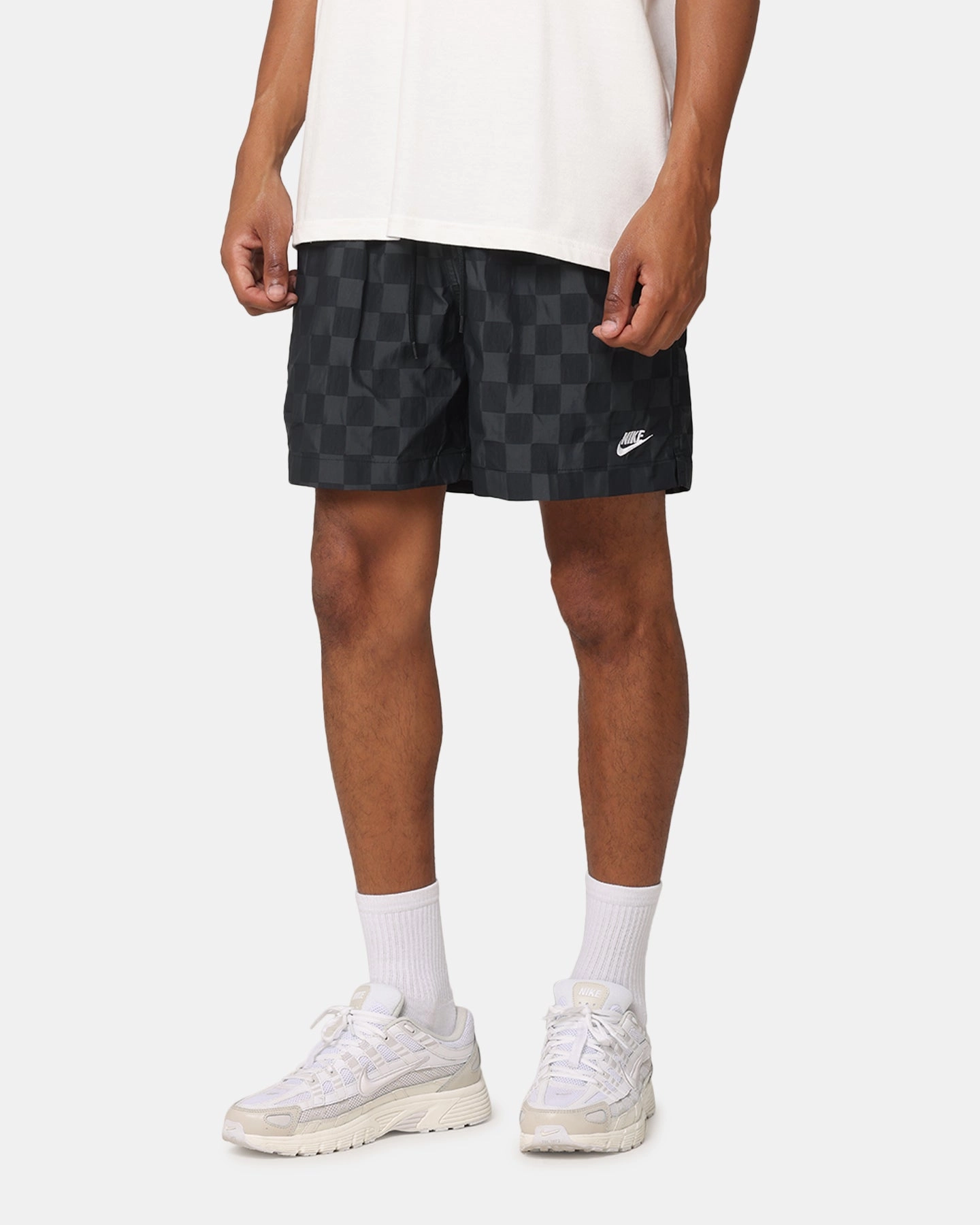 Nike Club Flow Shorts Black Easy Care Material Simple Style