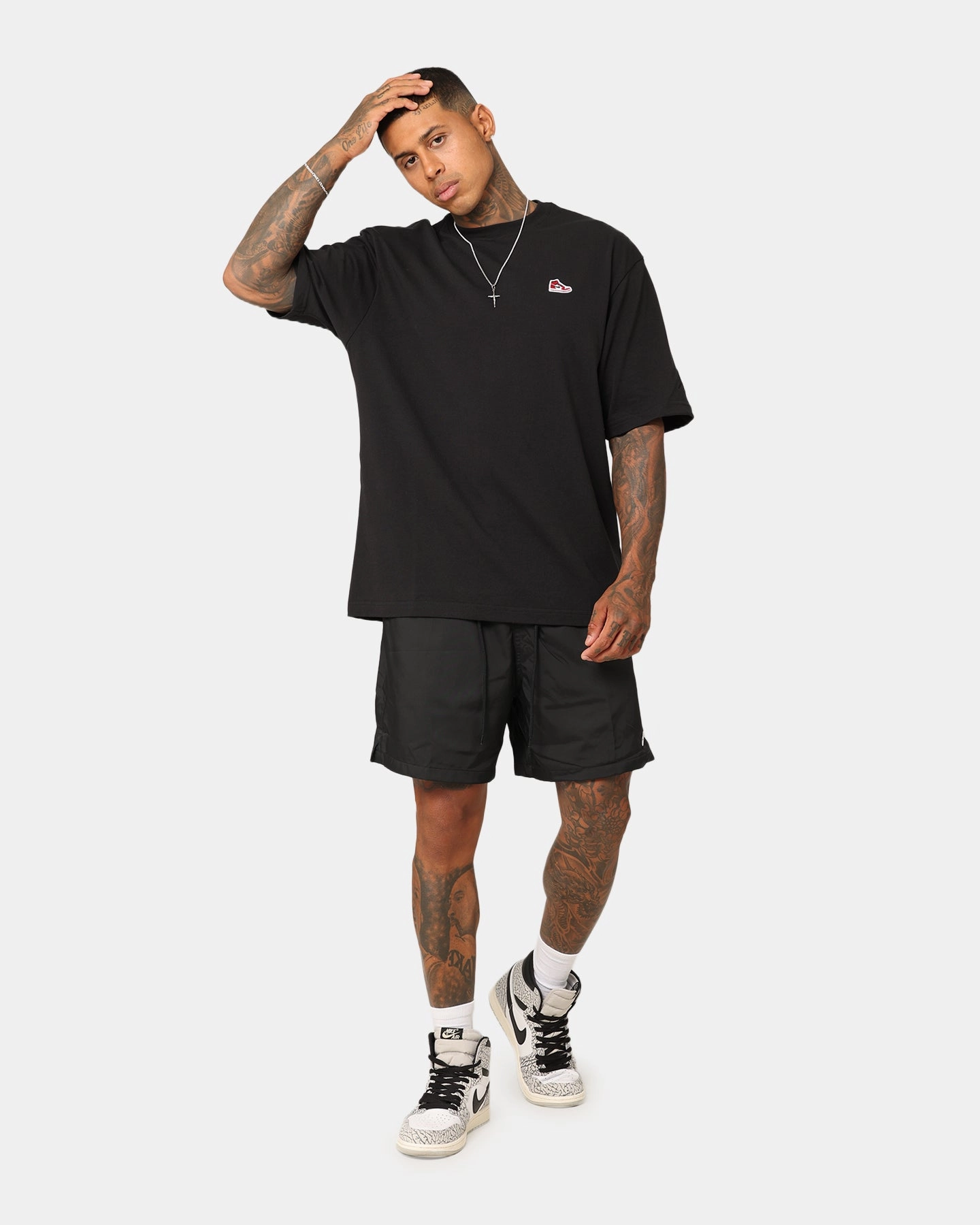 Static Free Finish Nike Club Flow Shorts Black/White