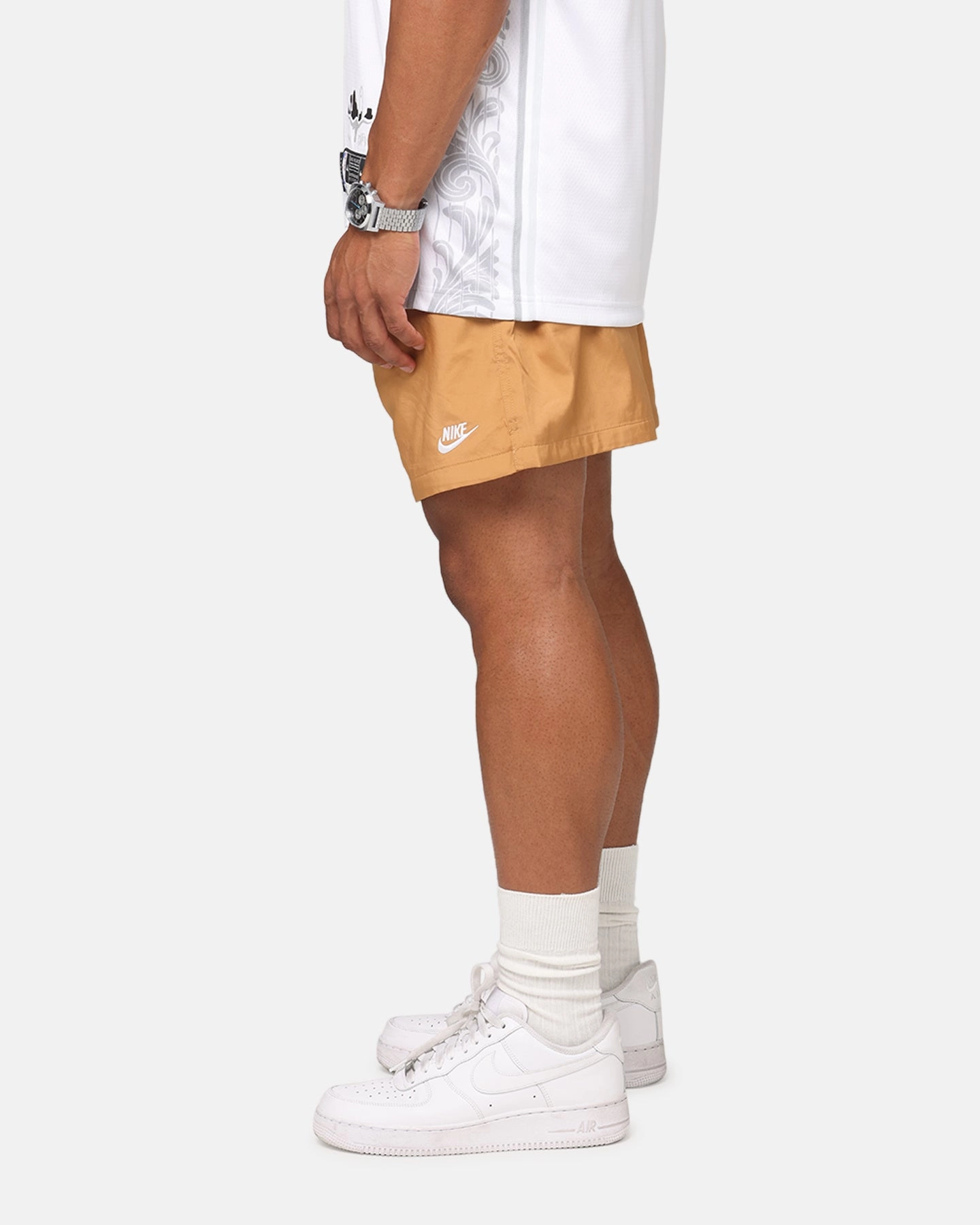 Nike Club Flow Shorts Flax Reinforced Stitching