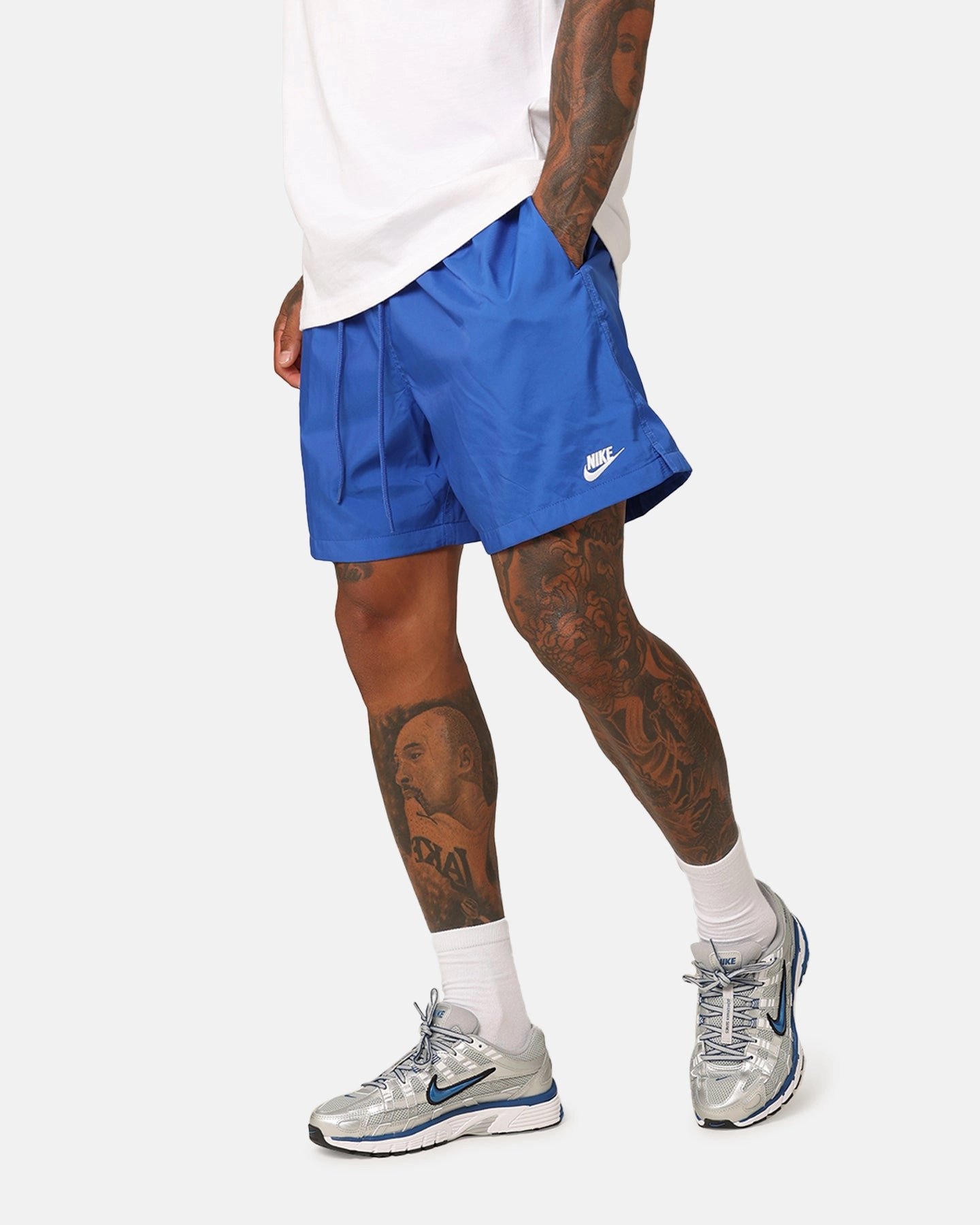 Nike Club Flow Shorts Game Royal/White Basketball shorts