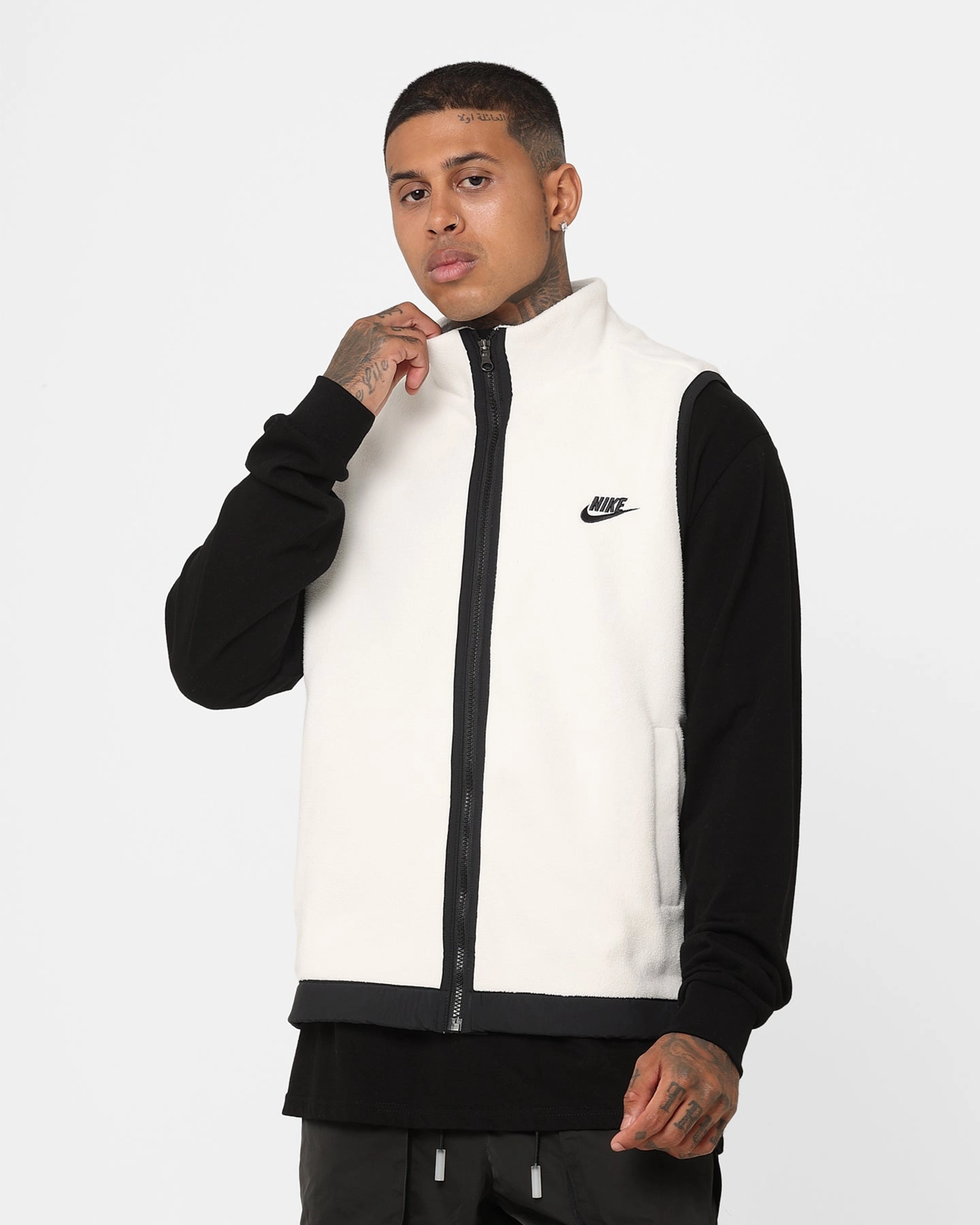 Nike Fleece Winter Vest Sail/Black/Black label