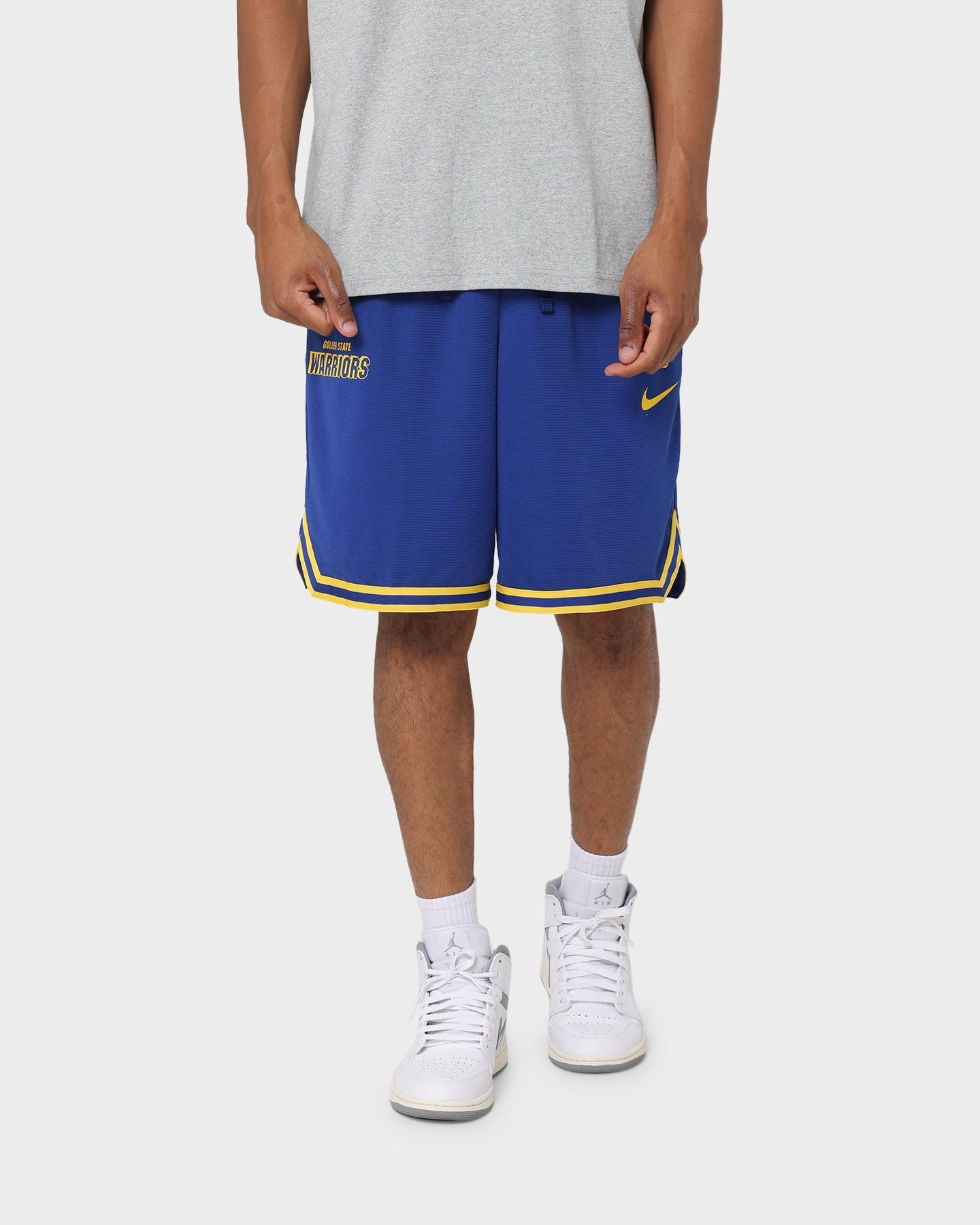 Summer Mood Nike Golden State Warriors Courtside Nike Dri-FIT NBA Shorts Rush Blue