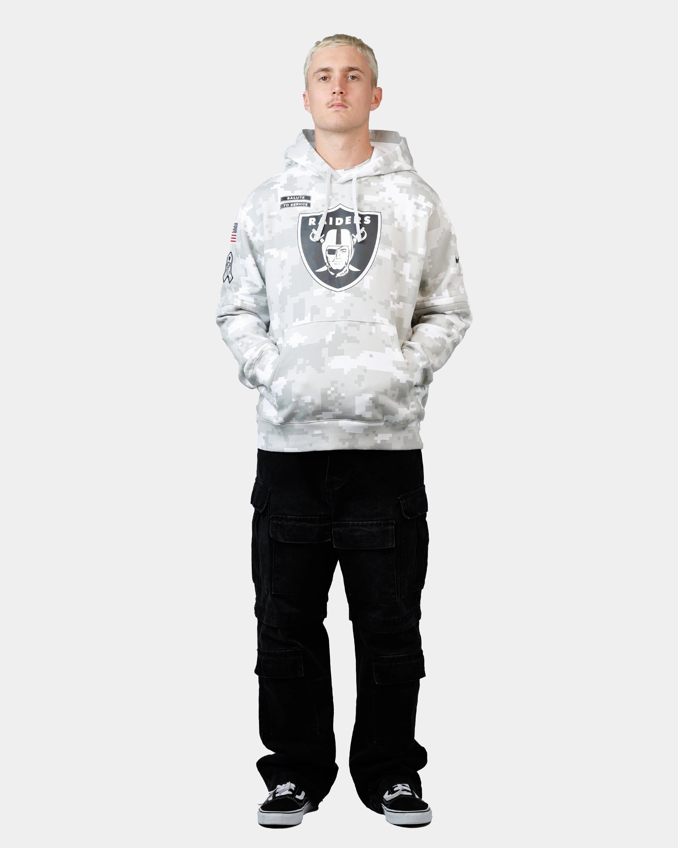 Nike Las Vegas Raiders Salute to Service Hoodie Camouflage Shelf