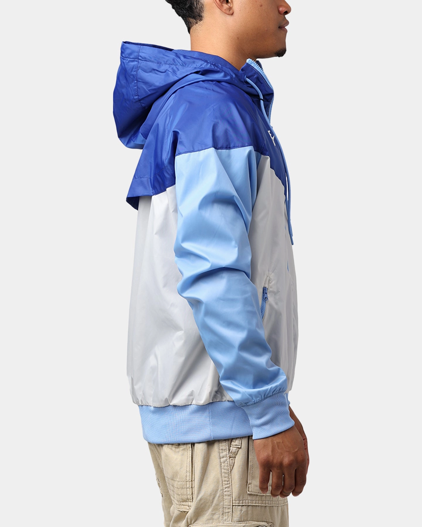 Nike Los Angeles Dodgers Cooperstown Windrunner Jacket Rush Blue/Light Bone Magnetic Closure System