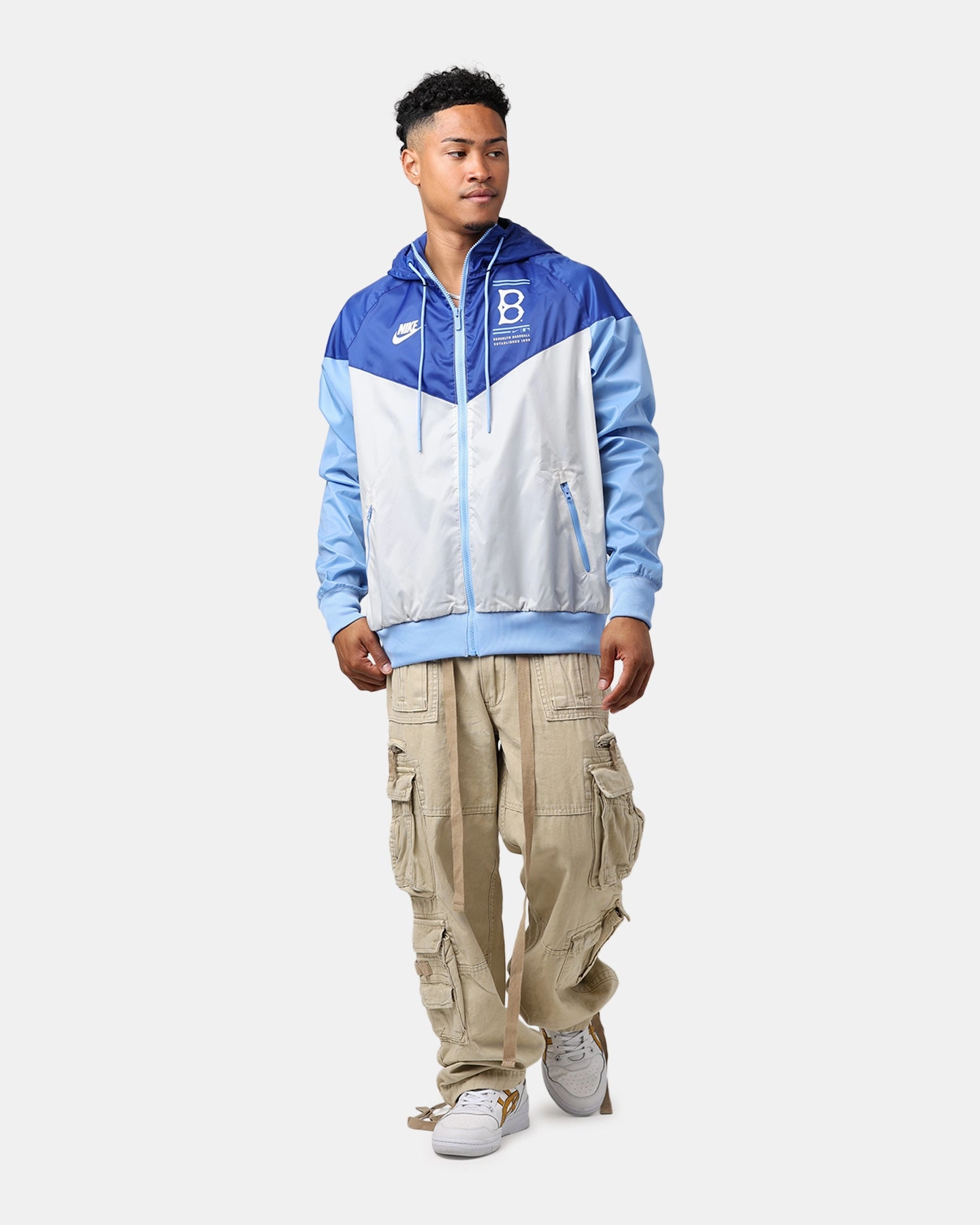 Diary Nike Los Angeles Dodgers Cooperstown Windrunner Jacket Rush Blue/Light Bone