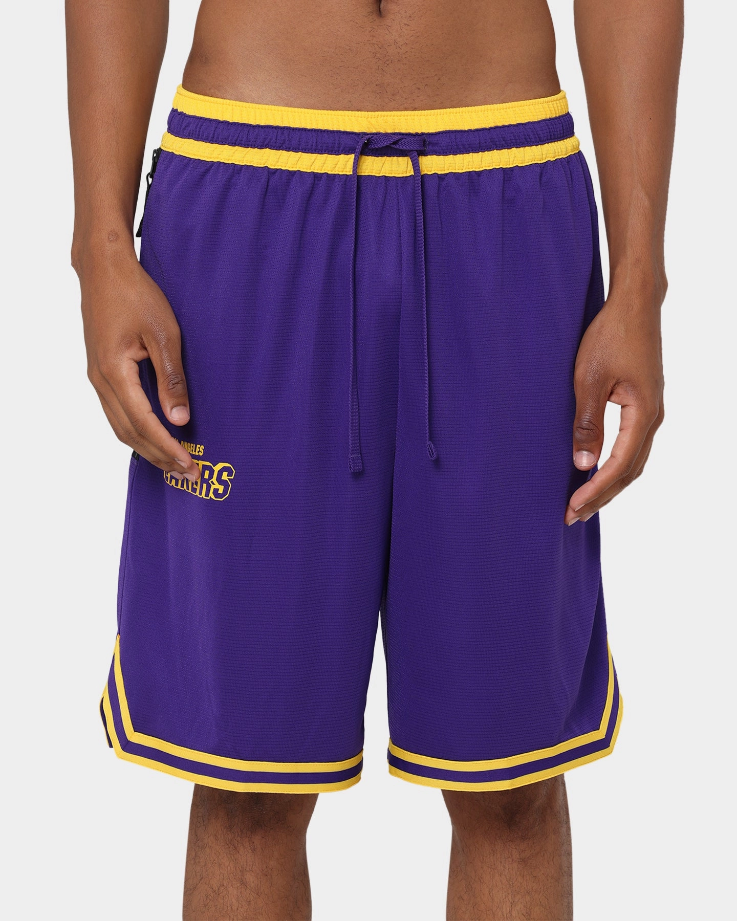 Unique Piece Minimalist Look Nike Los Angeles Lakers Courtside Nike Dri-FIT NBA Shorts Field Purple