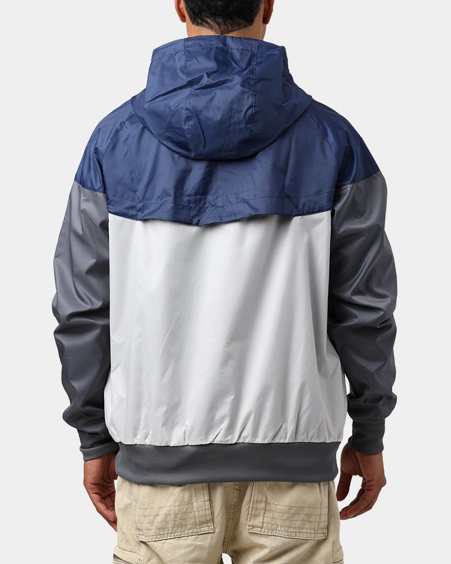 Nike New York Yankees Cooperstown Windrunner Jacket Midnight Navy/Light Bone Mesh Backed Hood Compression Panels