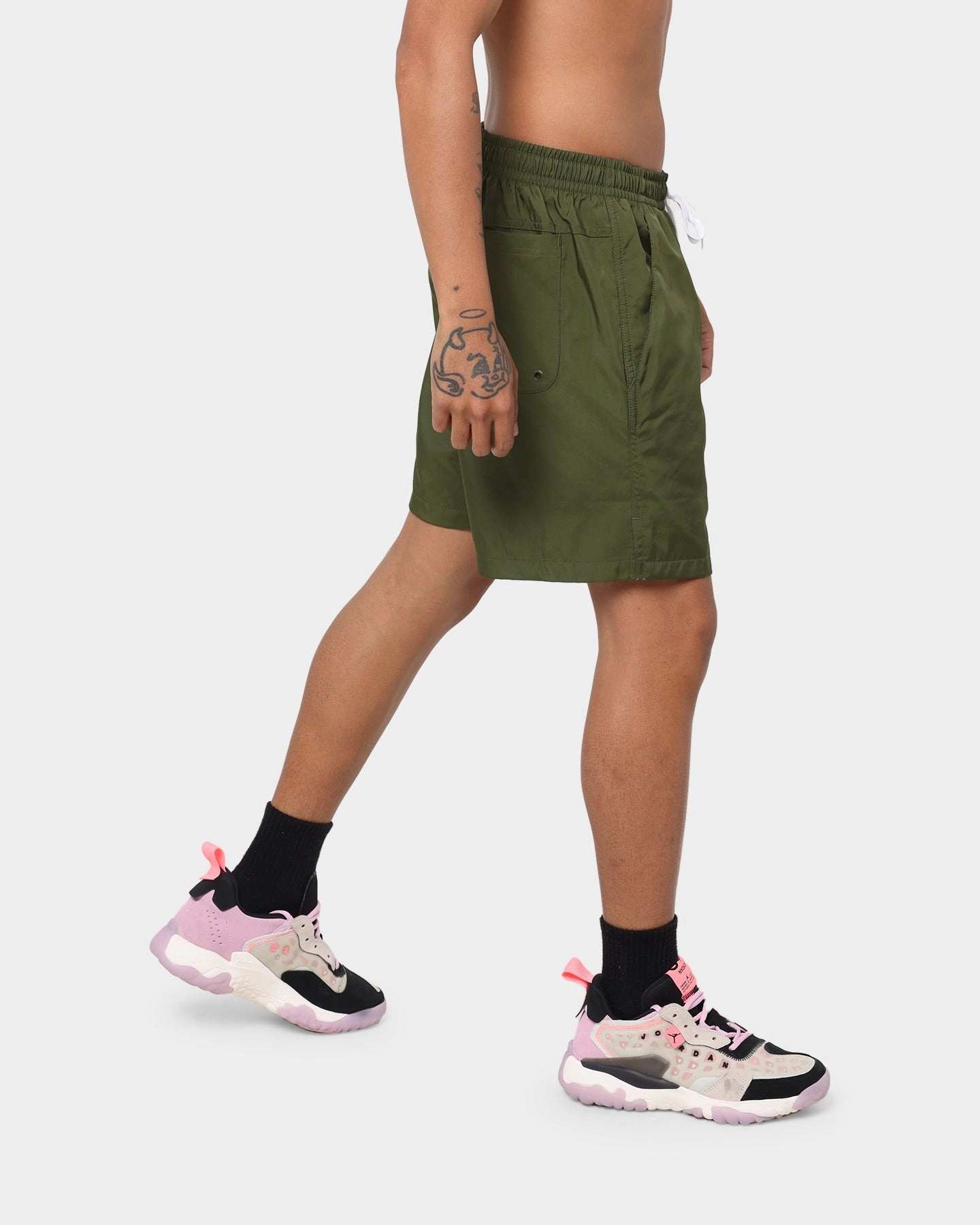Golf shorts Nike Nike Sportswear Woven Lined Shorts Rough Green/White