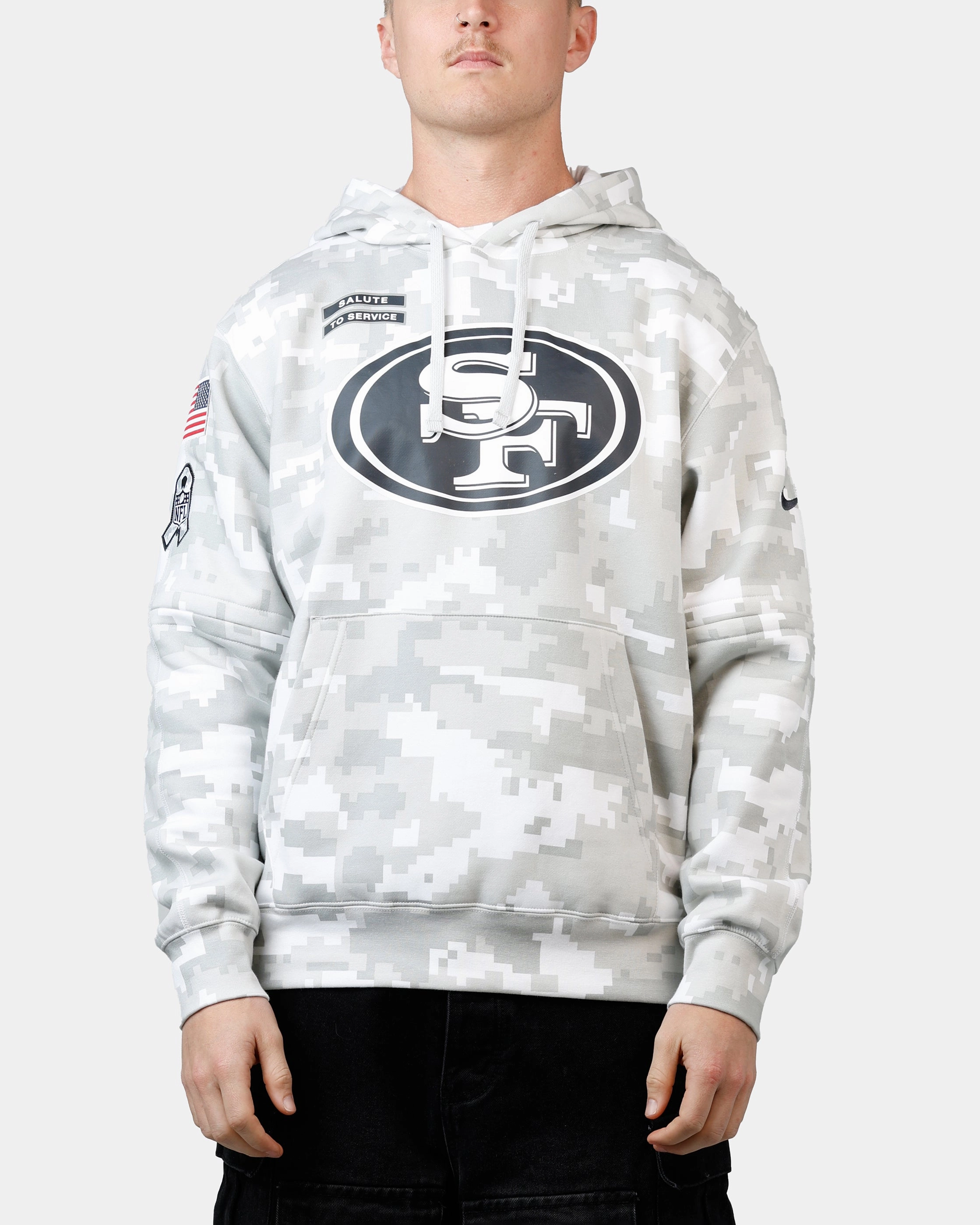 Nike San Francisco 49ers Salute to Service Hoodie Camouflage Light Insulation