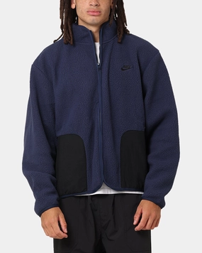 Seamless Seams Nike Sherpa Winter Jacket Midnight Navy/Black