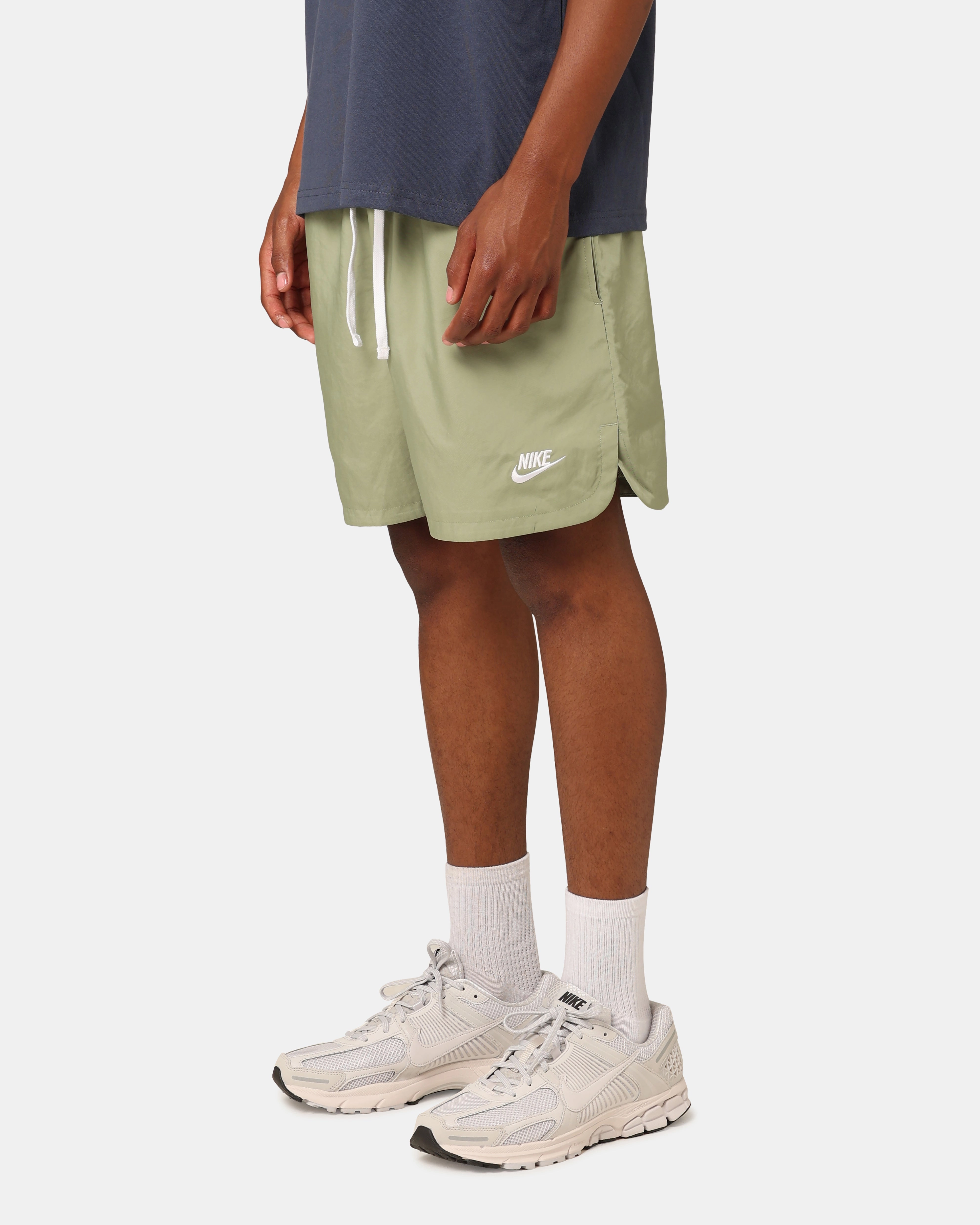 Easy Movement Camouflage Style Nike Sports Essentials Club Woven Lined Flow Shorts Oil Green/White
