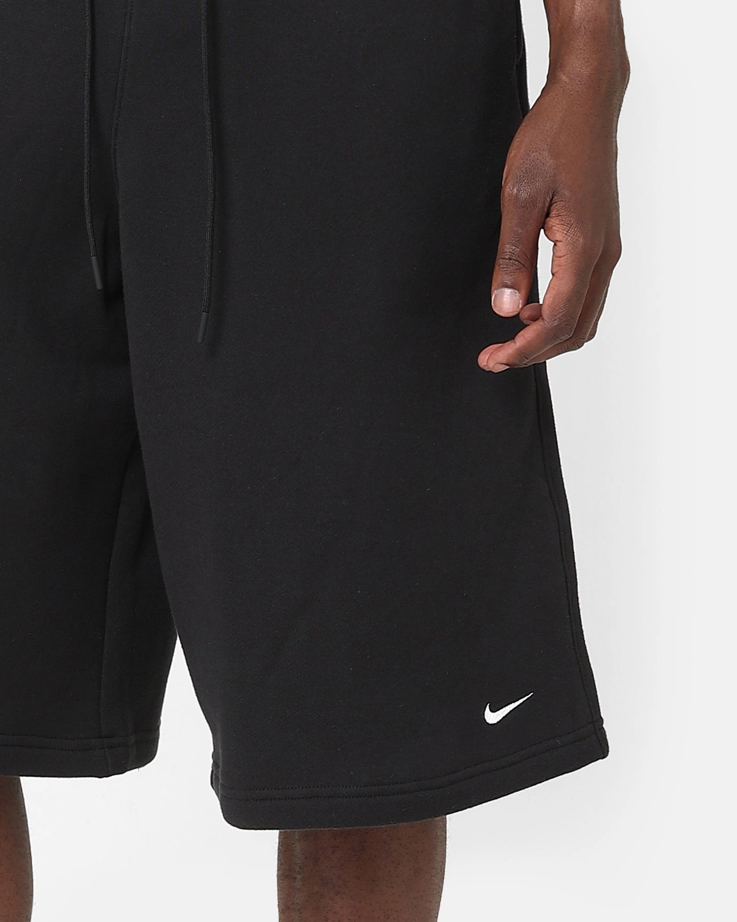 petite size On The Go Nike Sportswear Circa Futura Shorts Black/Black/White