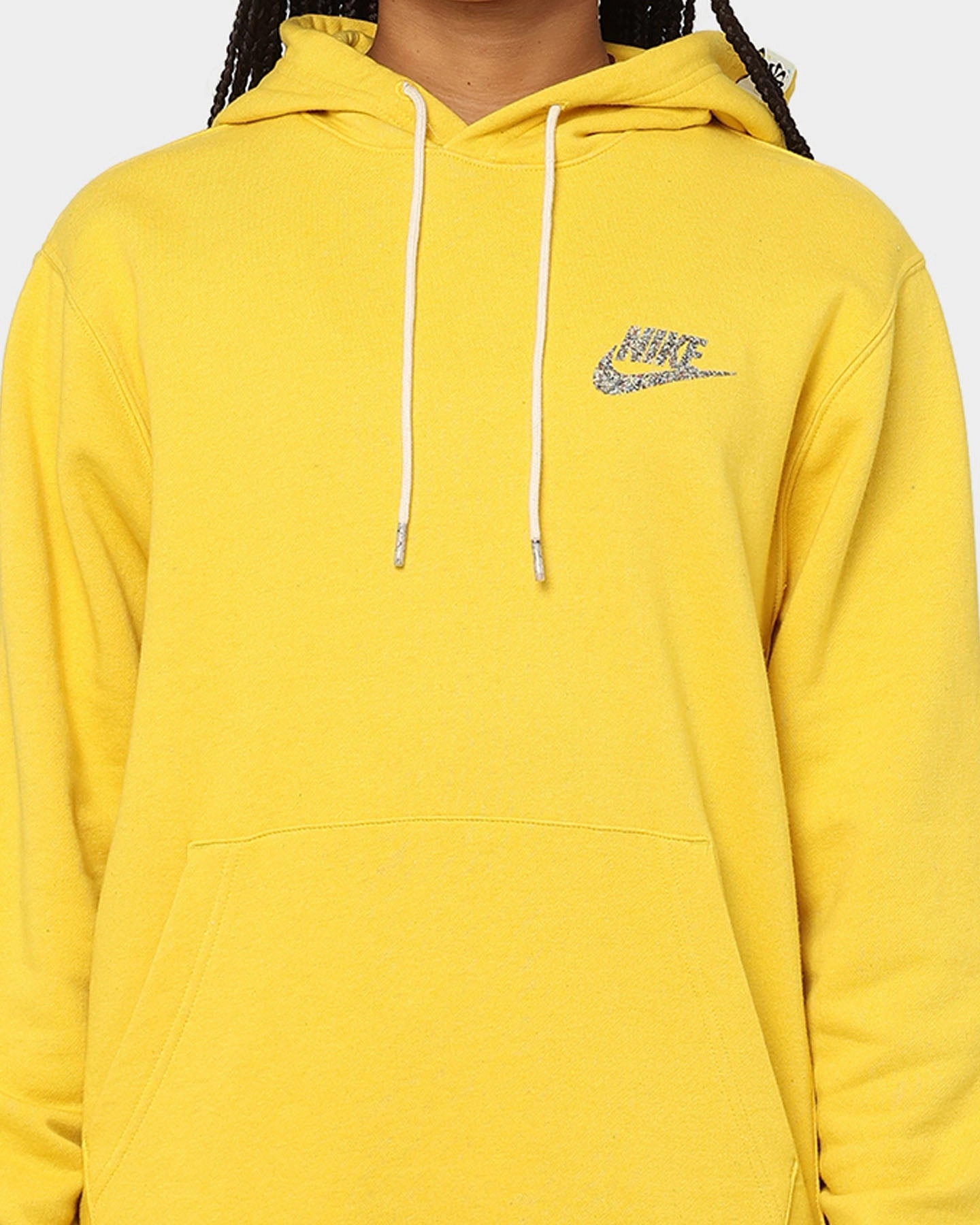 professional Money Nike Sportswear Revival Fleece Pull Over Hoodie Vivid Sulfur/White