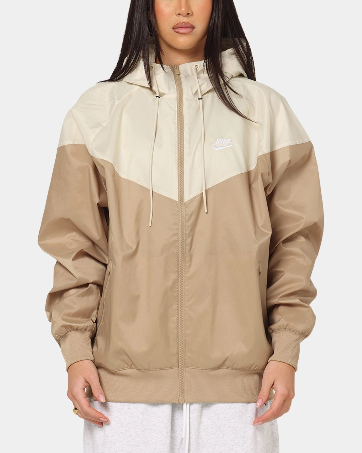library Nike Sportswear Woven Windrunner Jacket Beige/Khaki