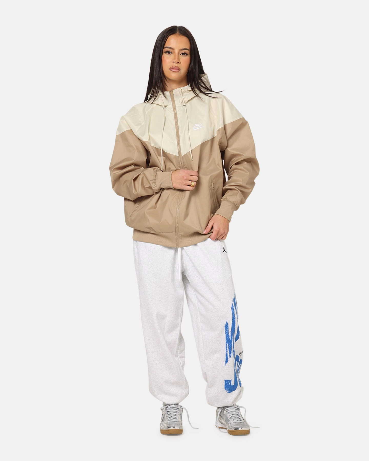 Weekend Wear Ceremony Nike Sportswear Woven Windrunner Jacket Beige/Khaki