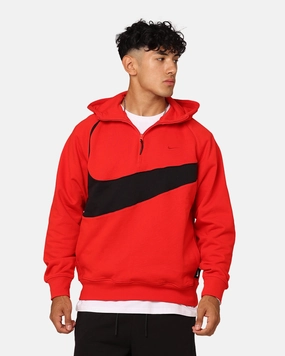 Trail Comfort Nike Swoosh Fleece Half-Zip Hoodie University Red
