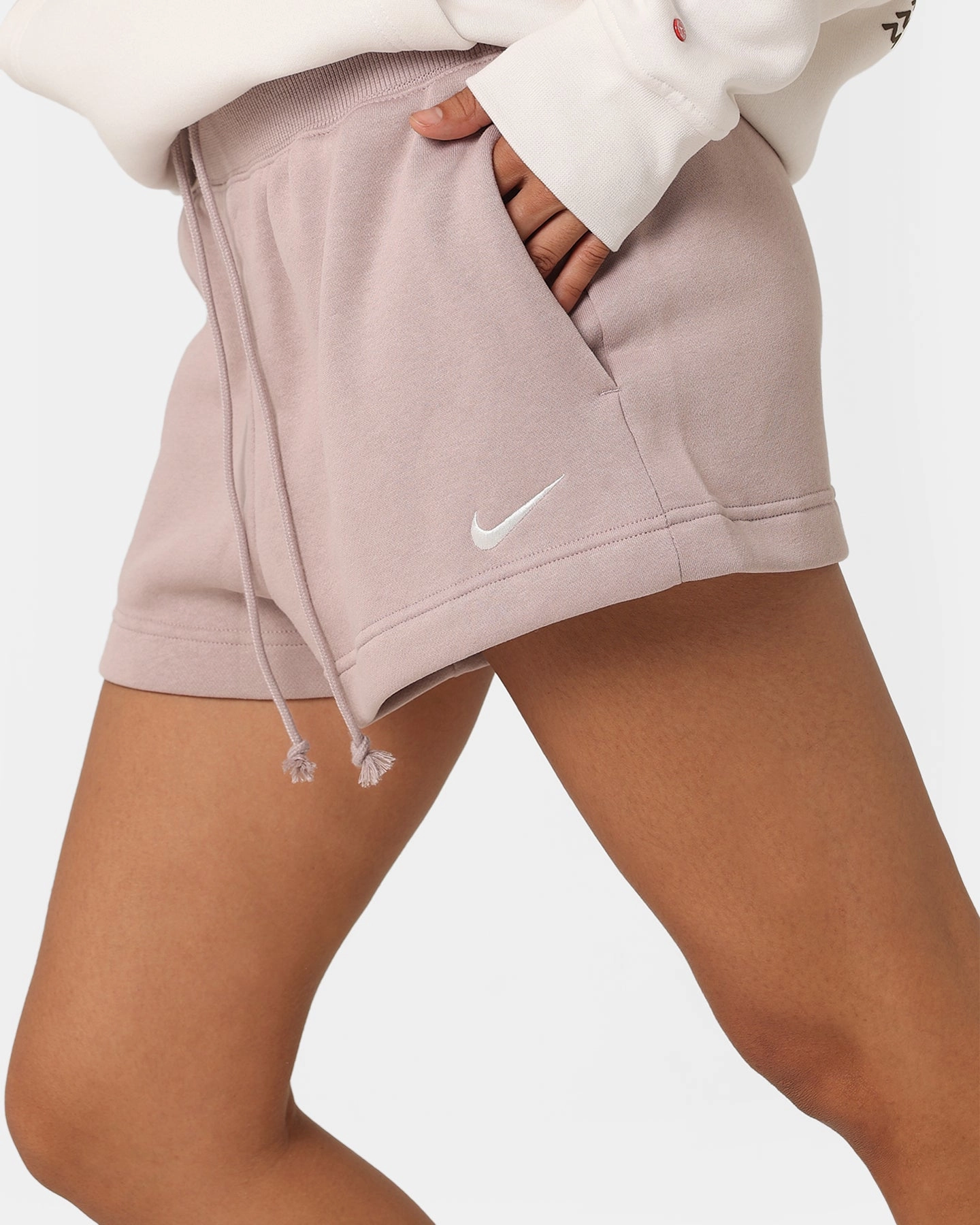 HighBackRise Nike Women's Nike Sportswear Phoenix Fleece High-Waisted Shorts Diffused Taupe